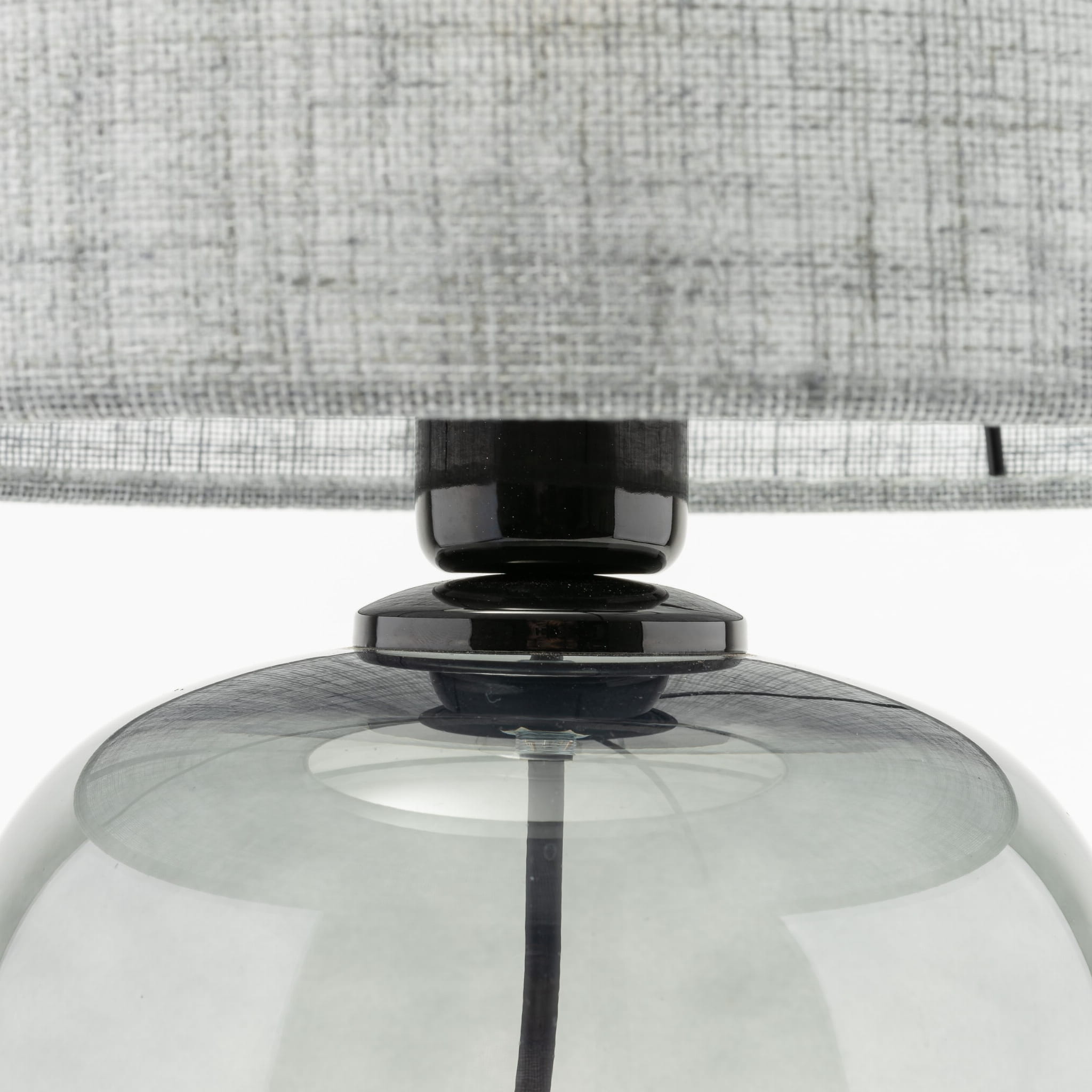 Lampka nowoczesna skandynawska klasyczna elegancka abażur materiałowy grafitowa czarna TK Lighting Melody 5987 1x15W E27