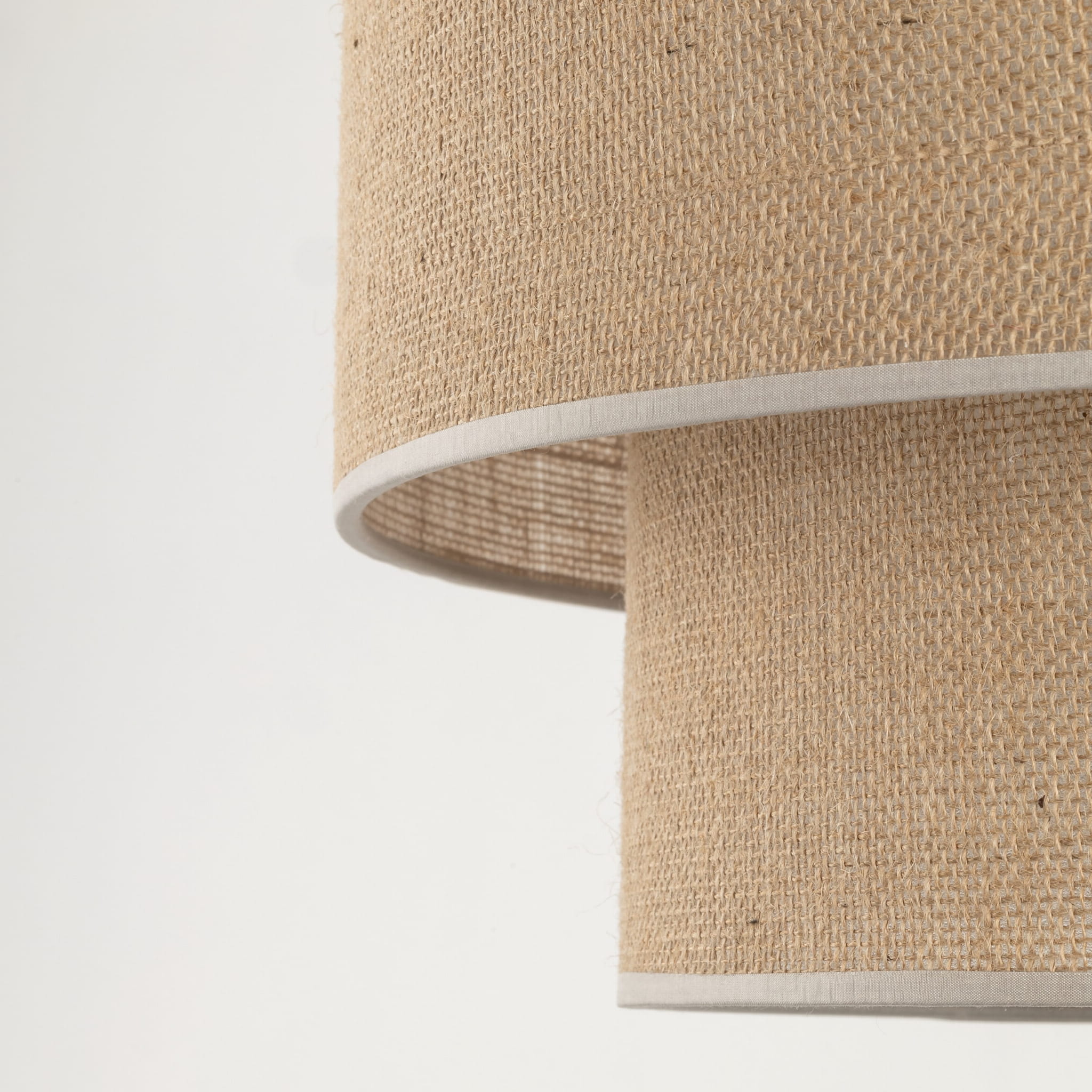 Lampa podłogowa z abażurem materiałowym tuba juta czarna TK Lighting Calisto 5405 1x15W E27 beżowa