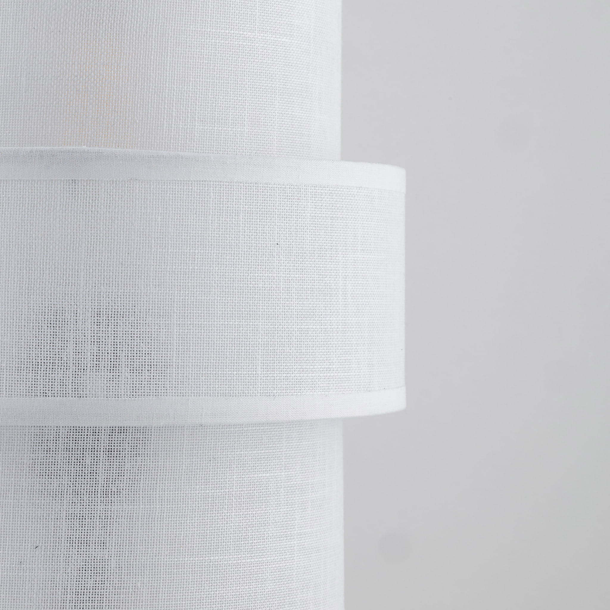 Lampka nowoczesna klasyczna abażur materiałowy tuba biała czarna TK Lighting Calisto 5893 1x15W E27