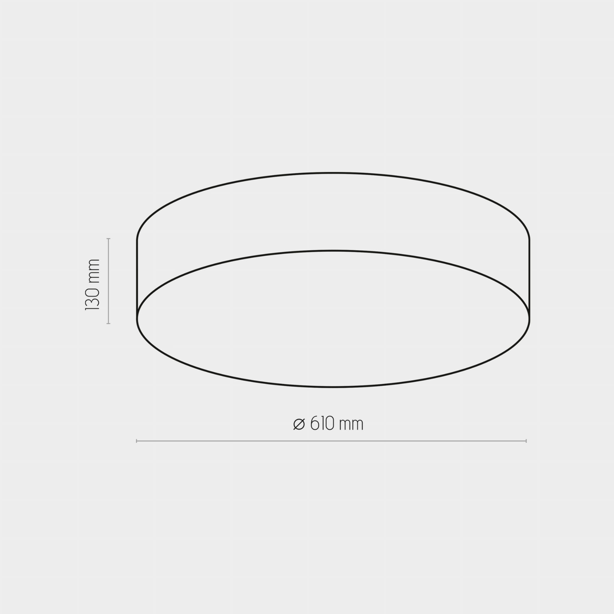 TK Lighting Rondo 1584 plafon lampa sufitowa 4x60W E27 szary
