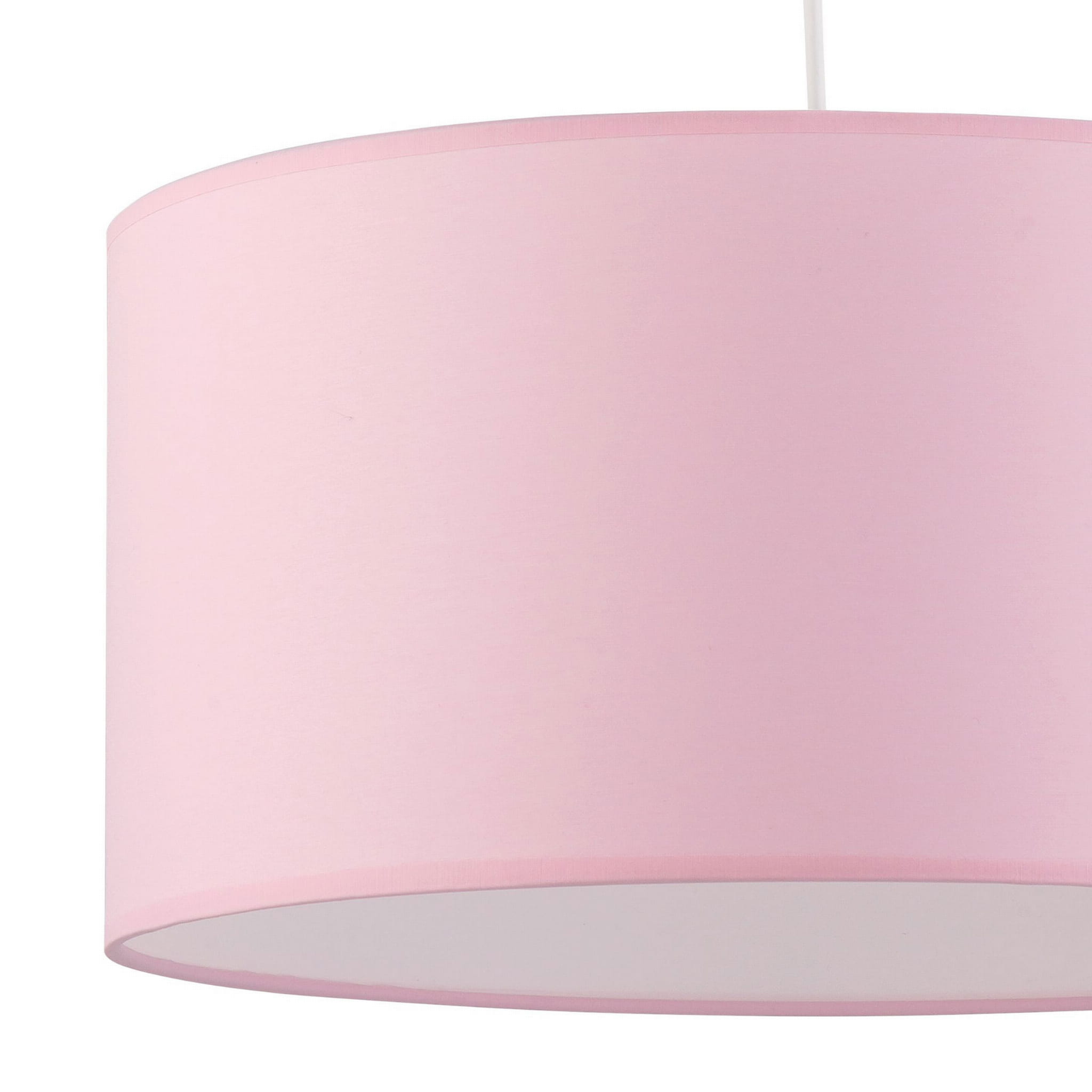 Lampa wisząca koło materiałowy klosz abażur TK Lighting Rondo 3231 1x15W E27 różowa biała