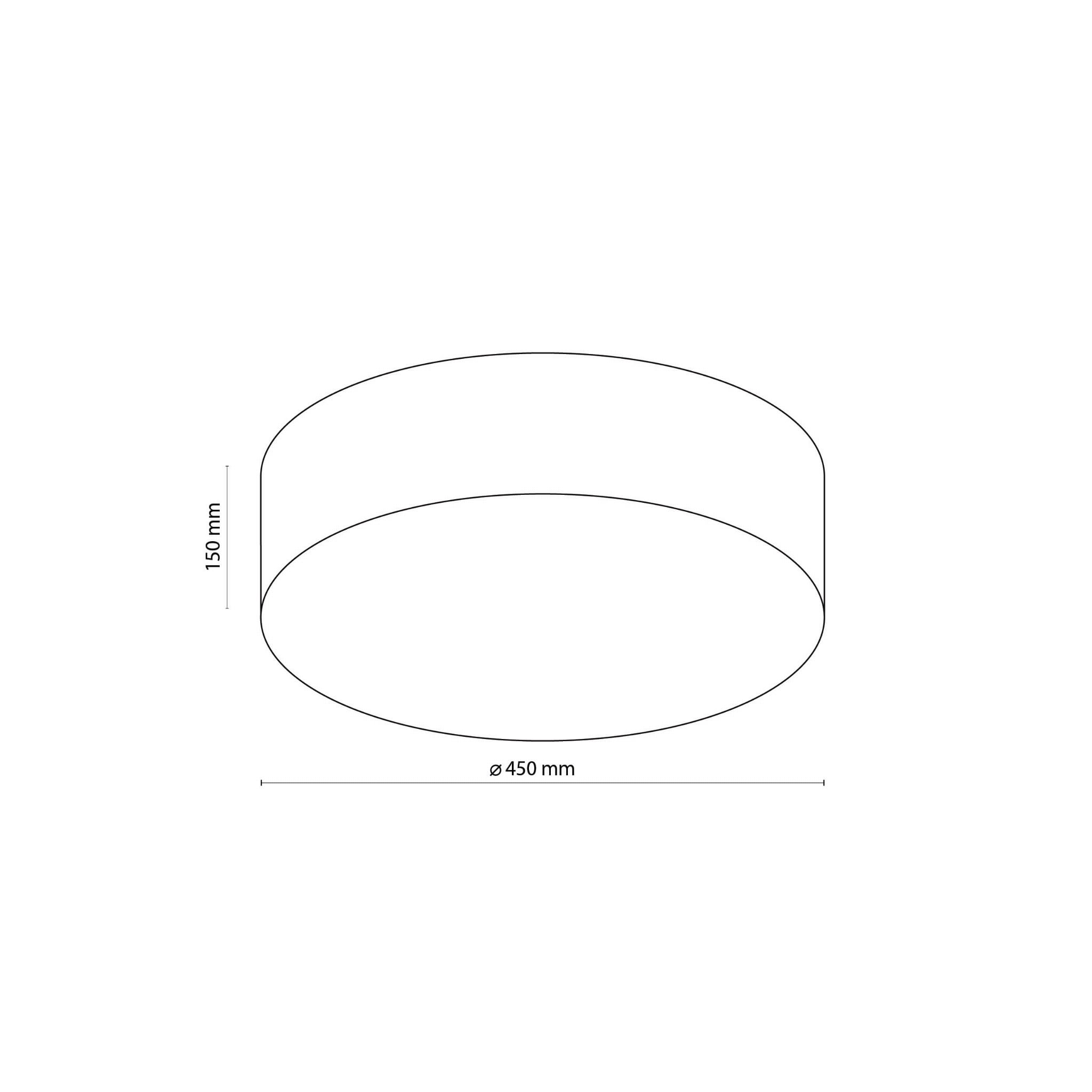Tk Lighting Rondo 5636 plafon lampa sufitowa 4x15W E27 biały szary