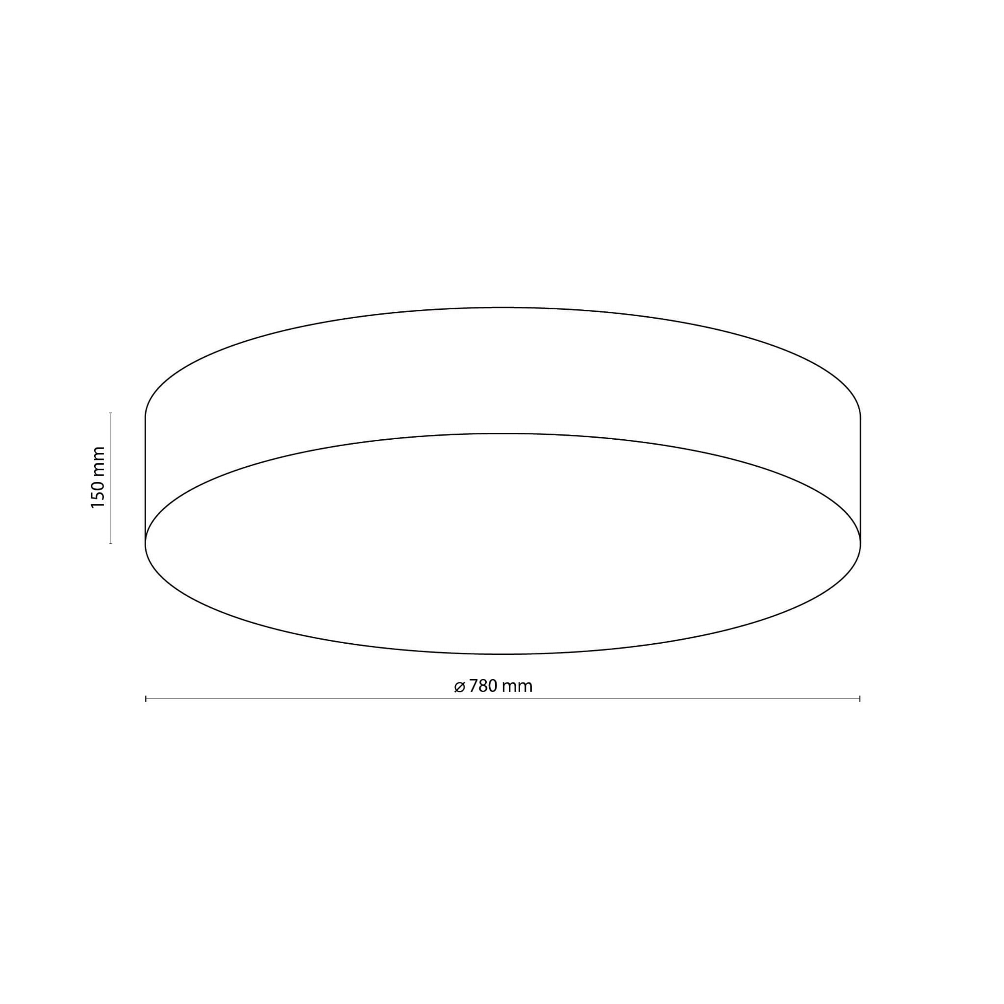 Tk Lighting Rondo 5638 plafon lampa sufitowa 6x15W E27 biały szary