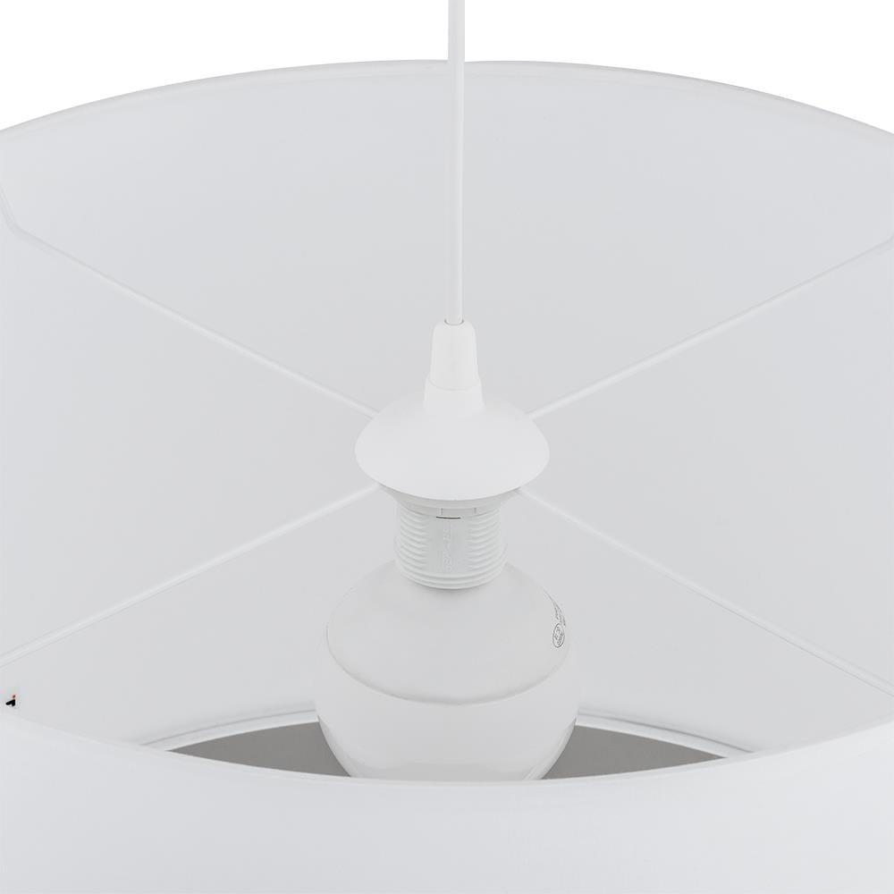 Tk Lighting Rondo 6248 lampa wisząca 4x15W E27 czarna szara