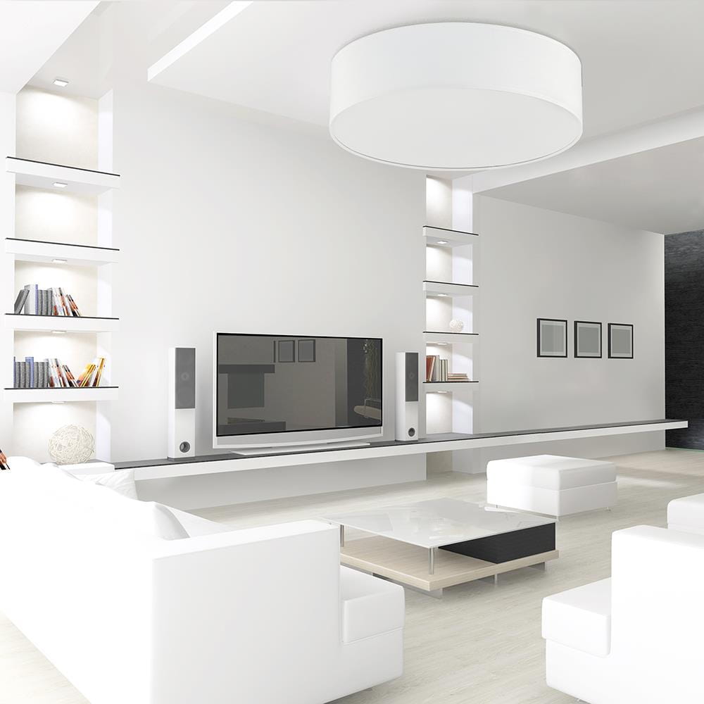 TK Lighting Rondo 3331 plafon okrągły z abażurem lampa sufitowa 3x15W E27 biały