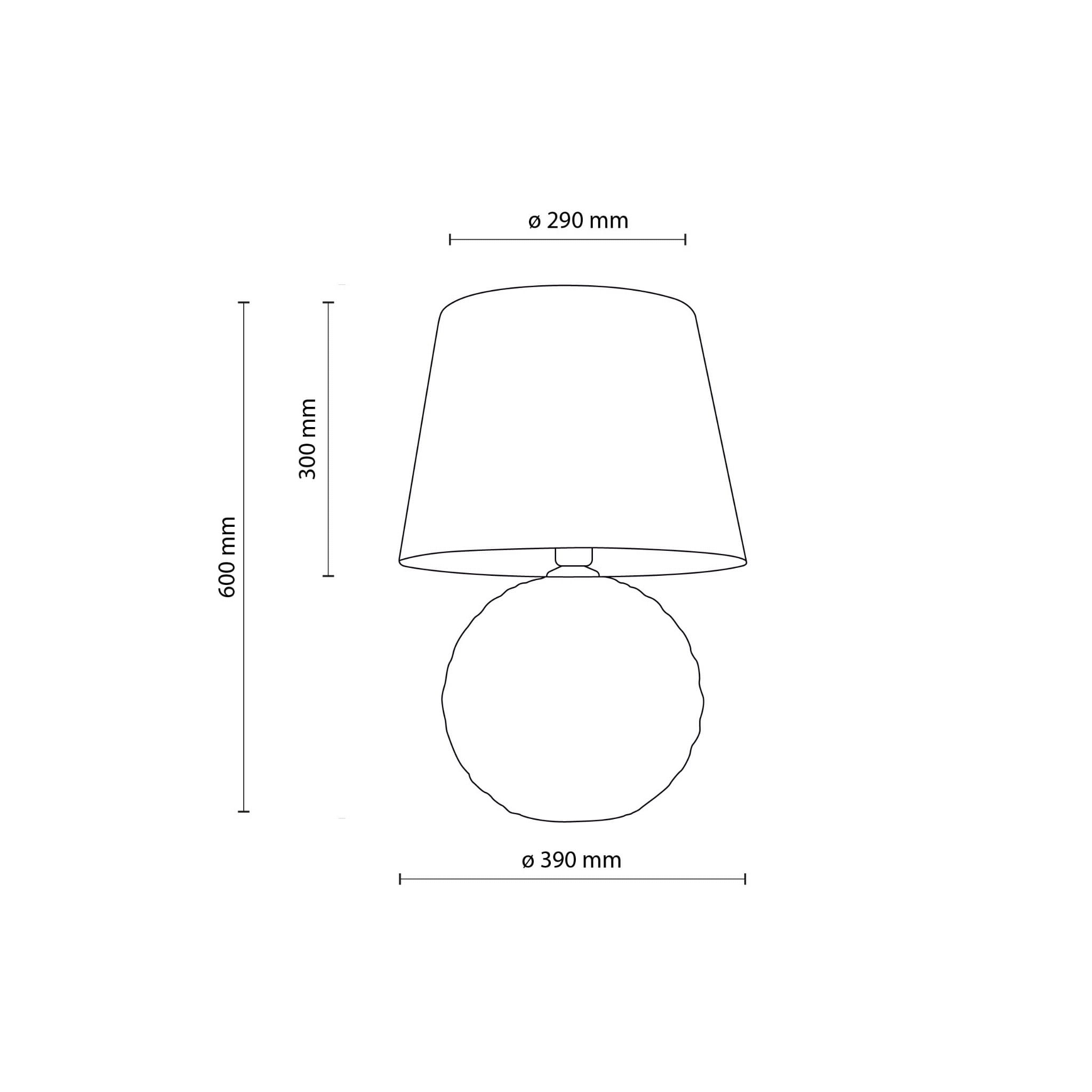 Tk Lighting Santana 5591 lampa stołowa lampka 1x15W E27 beżowa