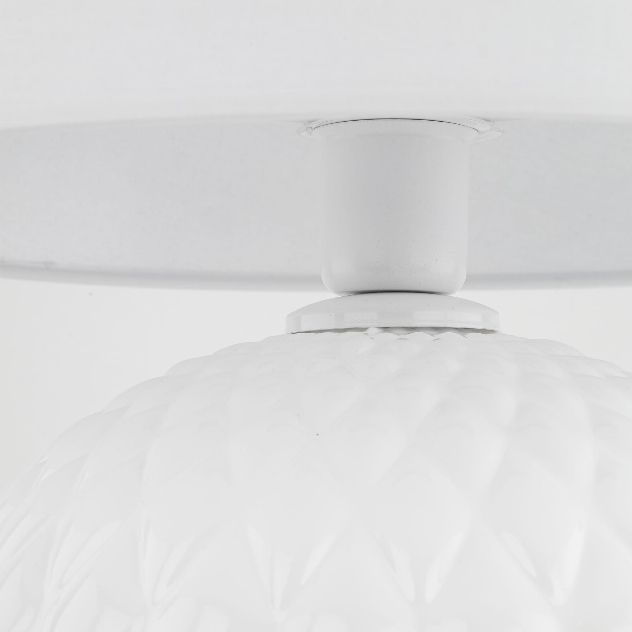 Lampka nowoczesna loft elegancka glamour abażur materiałowy biała TK Lighting Santana 16046 1x15W E27