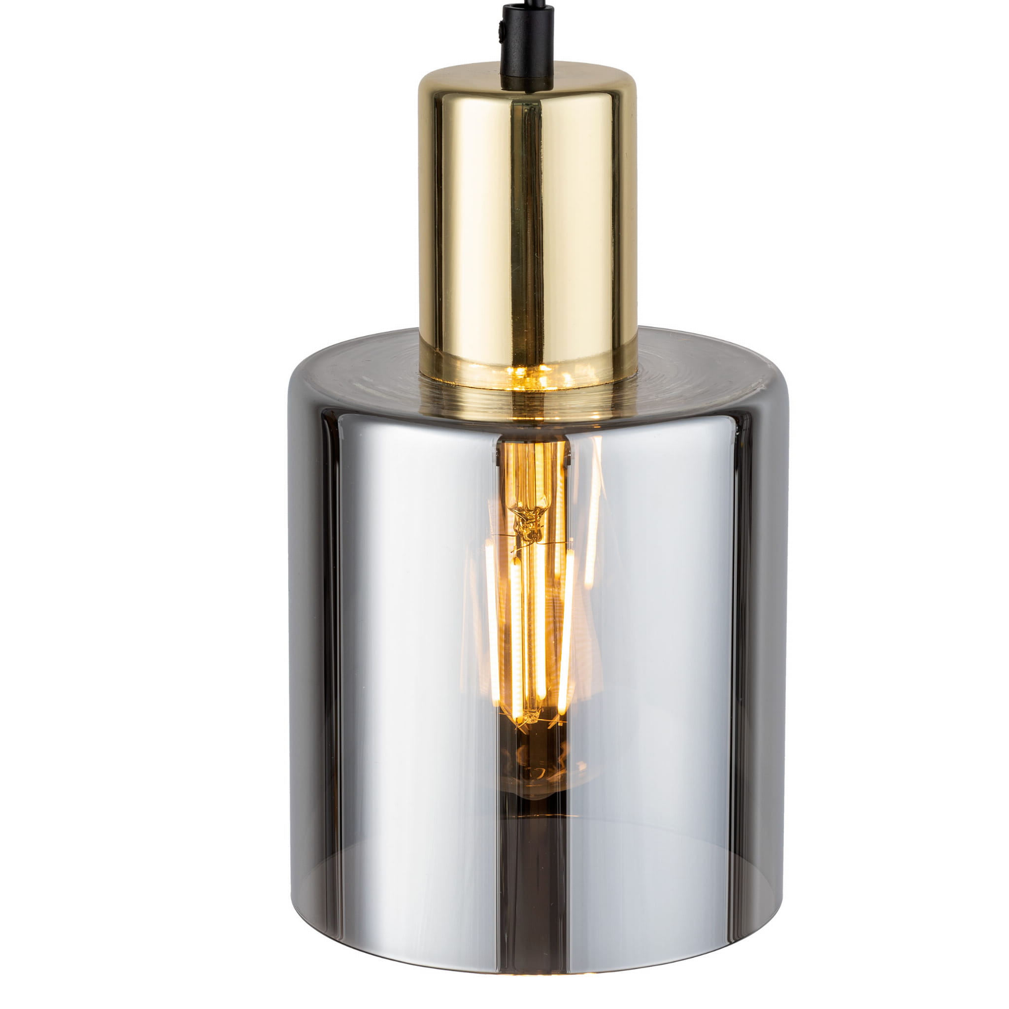 TK Lighting Sierra 6661 lampa wisząca 1x15W E27 grafitowa złota