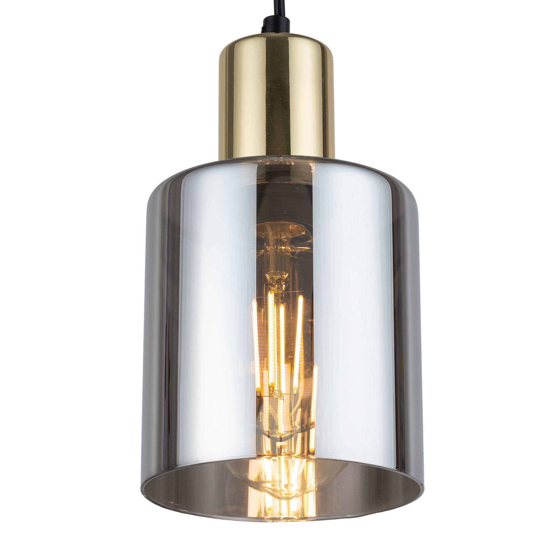 TK Lighting Sierra 6661 lampa wisząca 1x15W E27 grafitowa złota