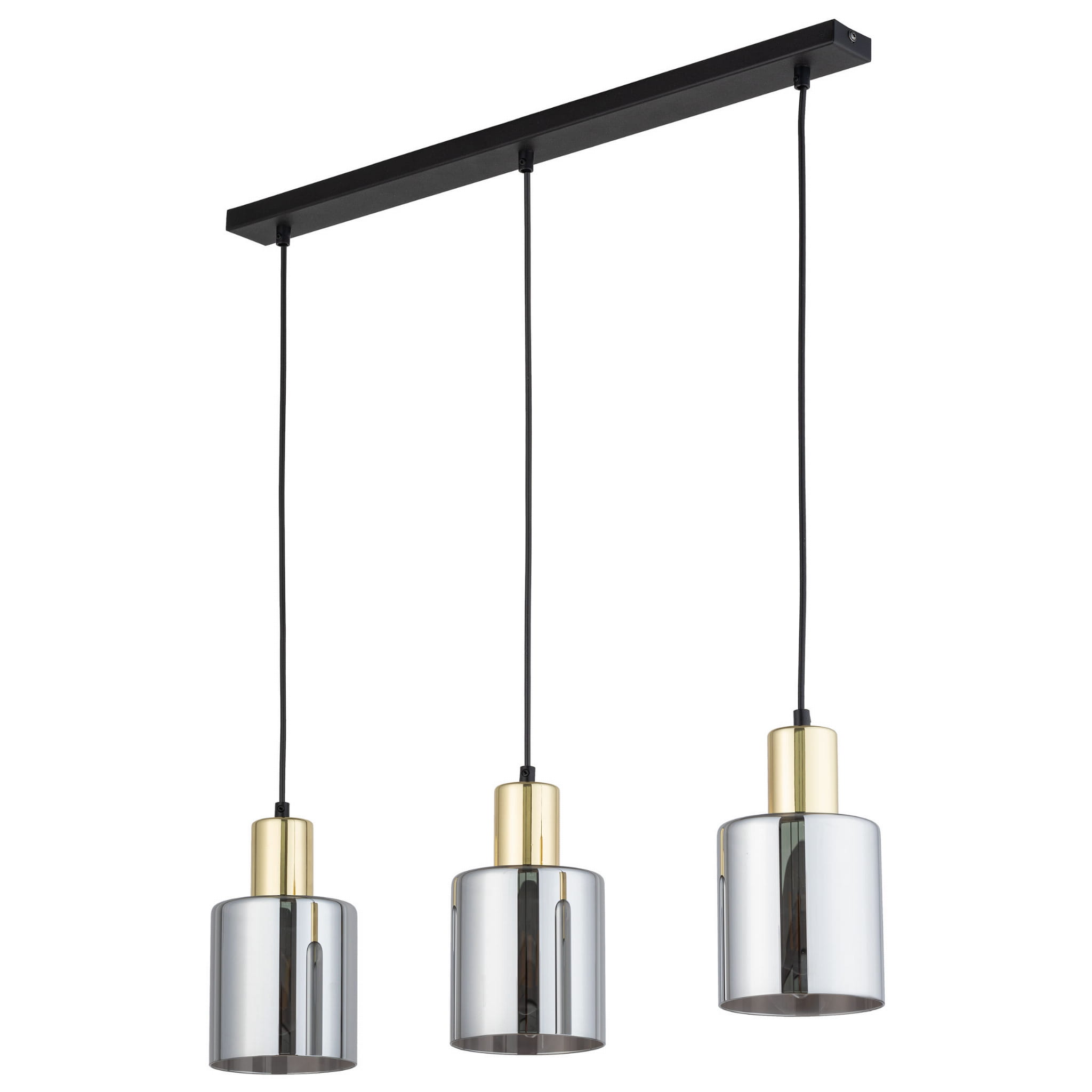 TK Lighting Sierra 6662 lampa wisząca 3x15W E27 grafitowa złota