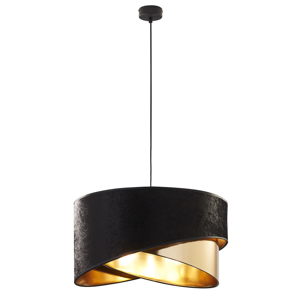 TK Lighting Tercino 6432 lampa wisząca 3x15W E27 czarna złota