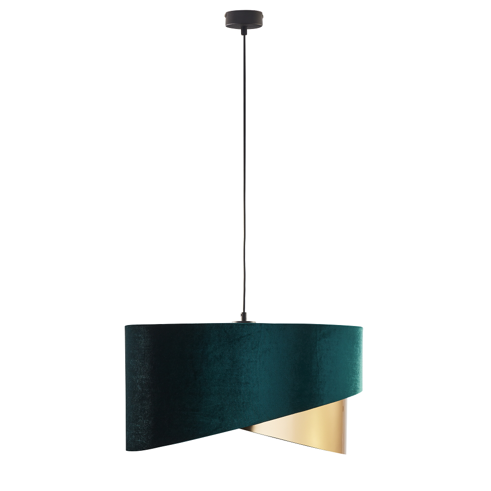 TK Lighting Tercino 6433 lampa wisząca 3x15W E27 zielona złota
