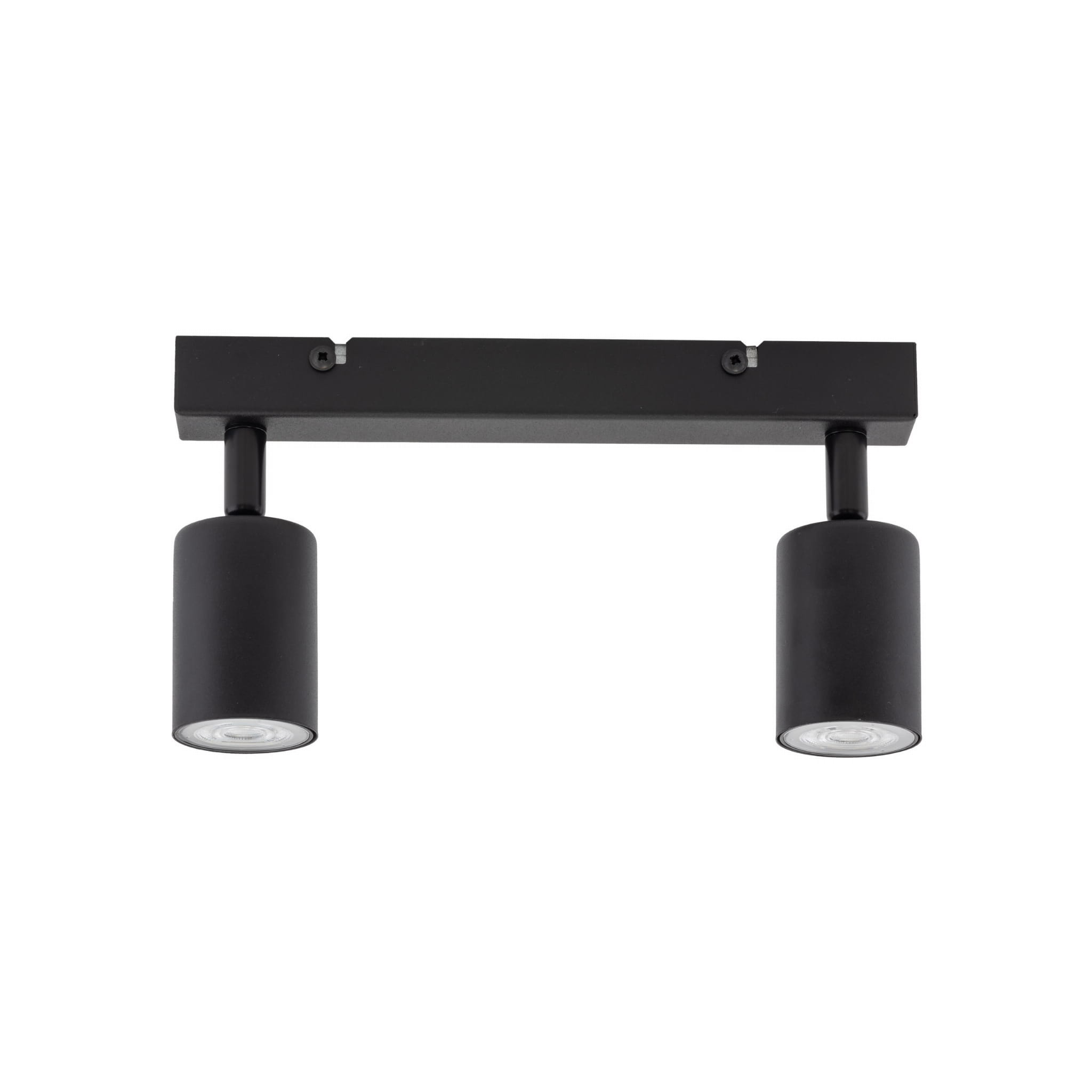 Plafon nowoczesny elegancki reflektory metalowe tuba czarny TK Lighting Top 6175 2x10W GU10