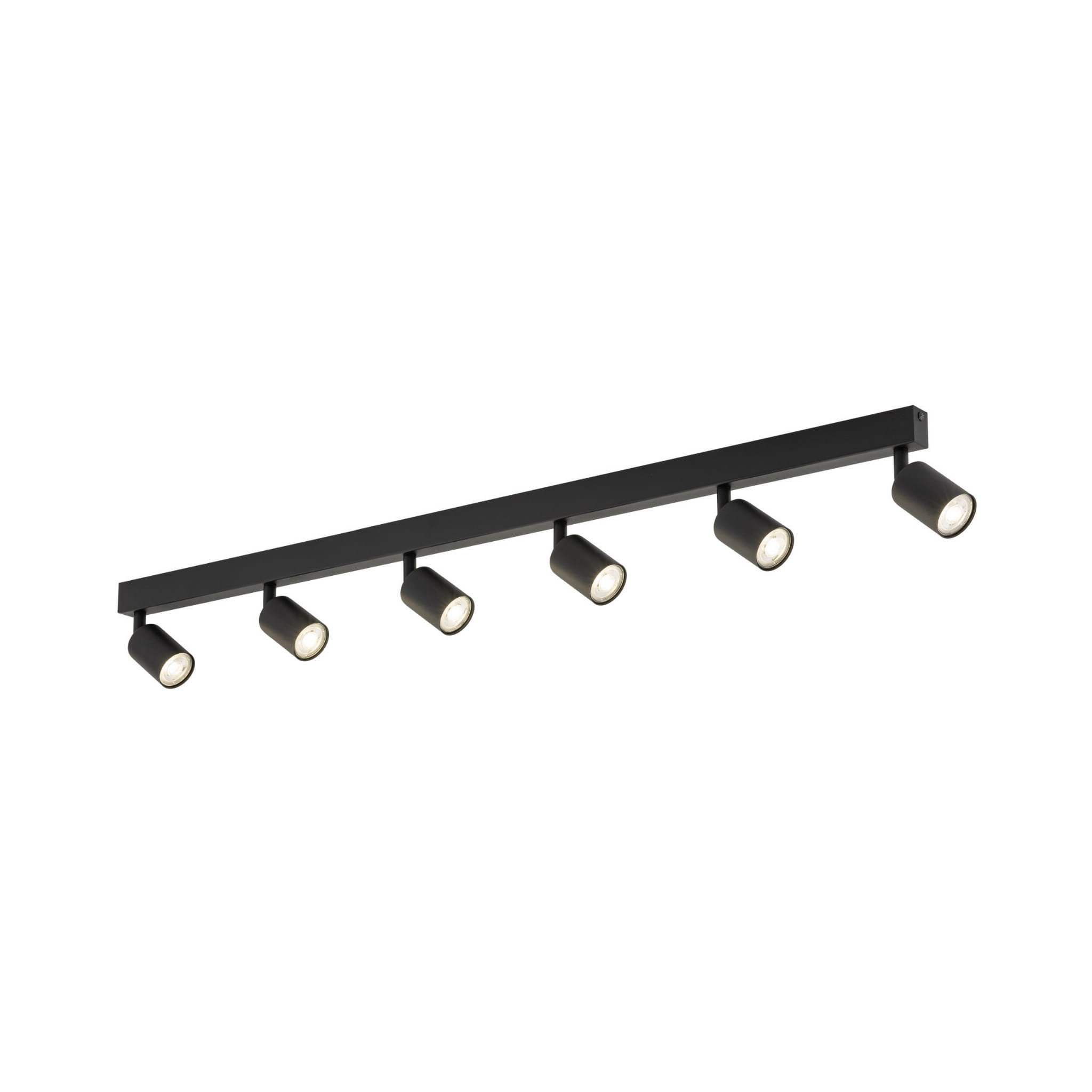 Plafon nowoczesny elegancki reflektory metalowe tuba czarny TK Lighting Top 6178 6x10W GU10
