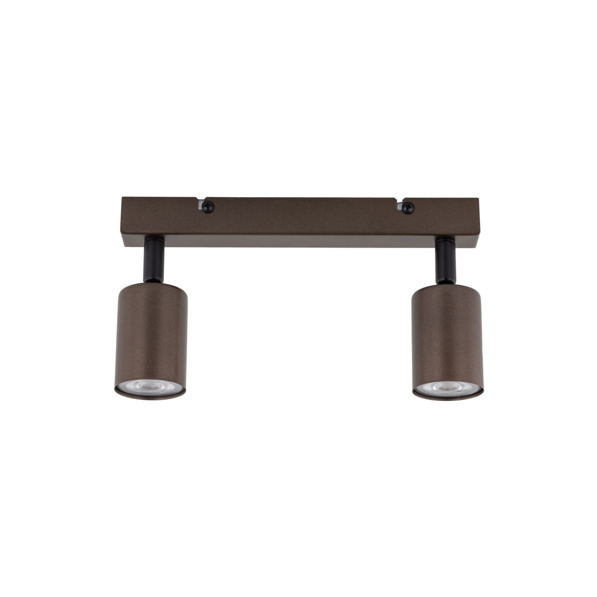 Plafon nowoczesny elegancki reflektory metalowe tuba brązowy TK Lighting Top 6180 2x10W GU10
