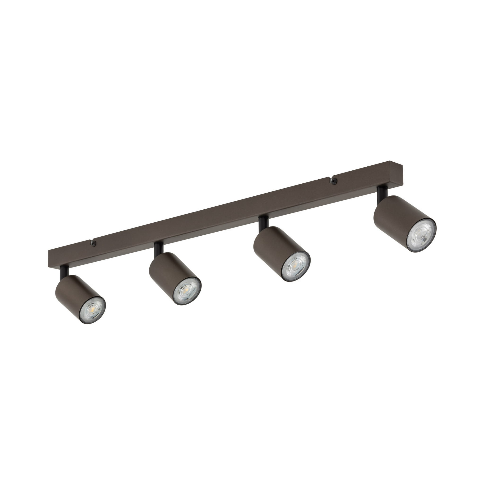Plafon nowoczesny elegancki reflektory metalowe tuba brązowy TK Lighting Top 6182 4x10W GU10