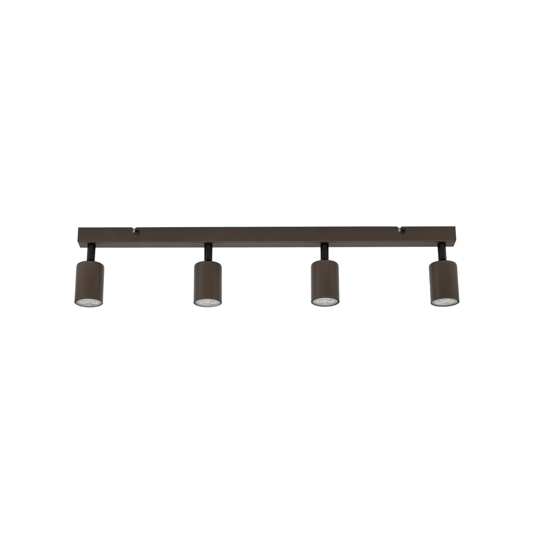 Plafon nowoczesny elegancki reflektory metalowe tuba brązowy TK Lighting Top 6182 4x10W GU10