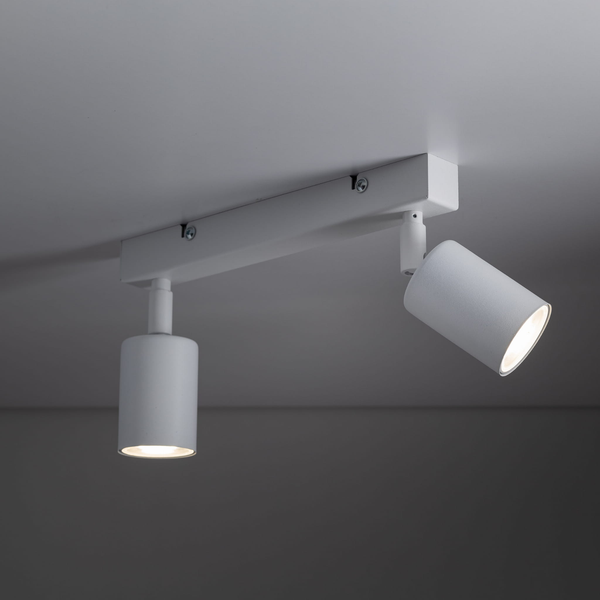 Plafon nowoczesny elegancki reflektory metalowe tuba biały TK Lighting Top 6198 2x10W GU10