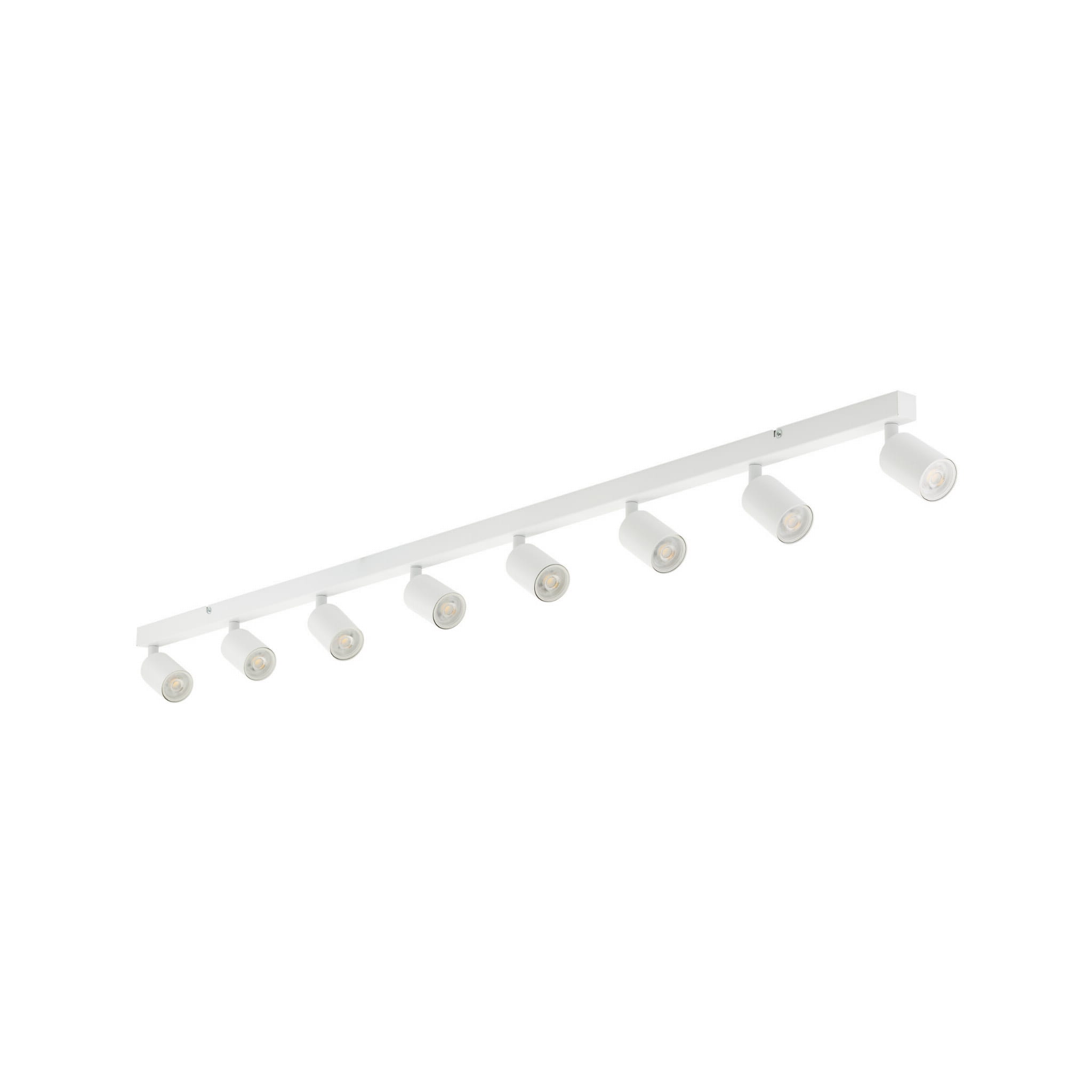Plafon nowoczesny elegancki reflektory metalowe tuba biały TK Lighting Top 6879 8x10W GU10