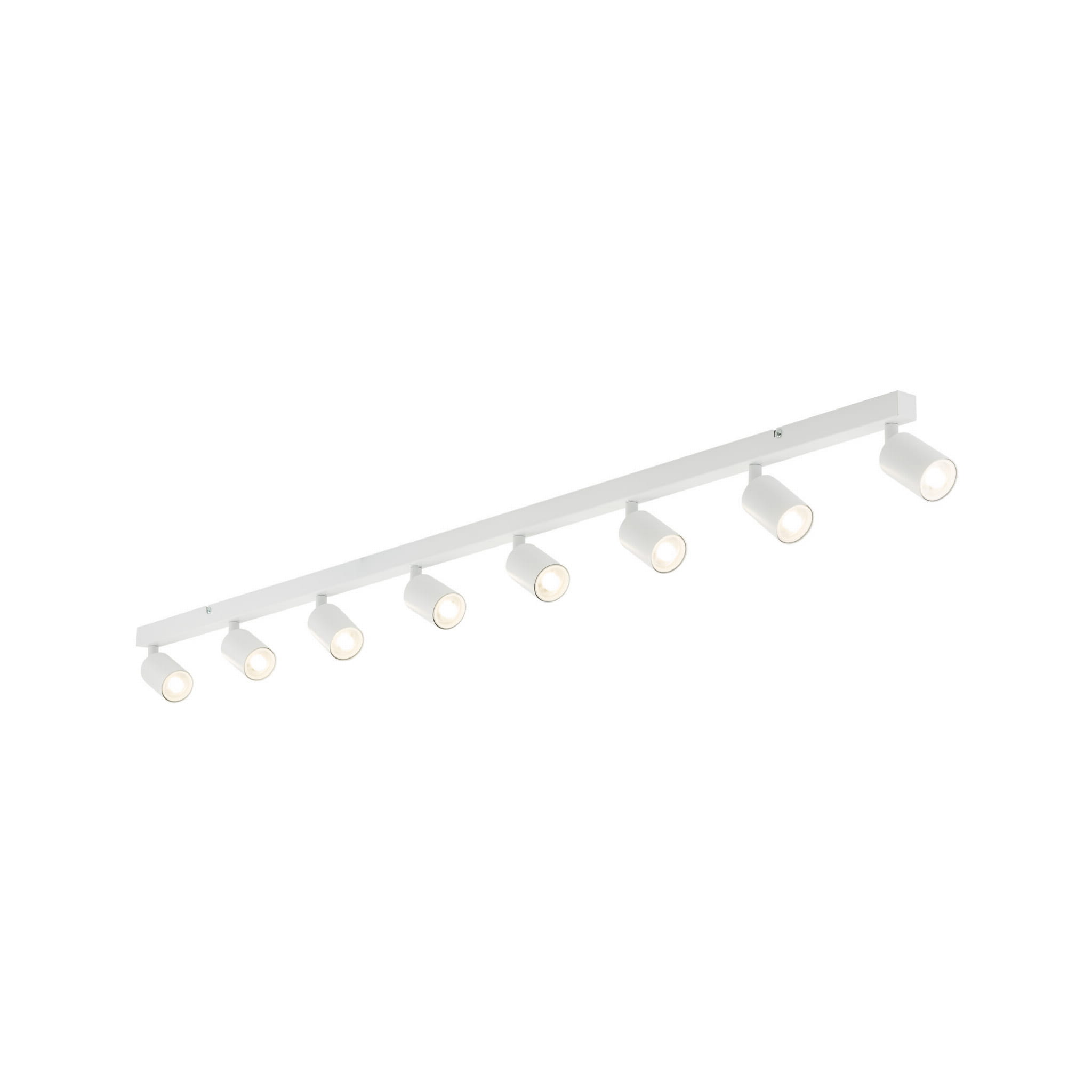 Plafon nowoczesny elegancki reflektory metalowe tuba biały TK Lighting Top 6879 8x10W GU10