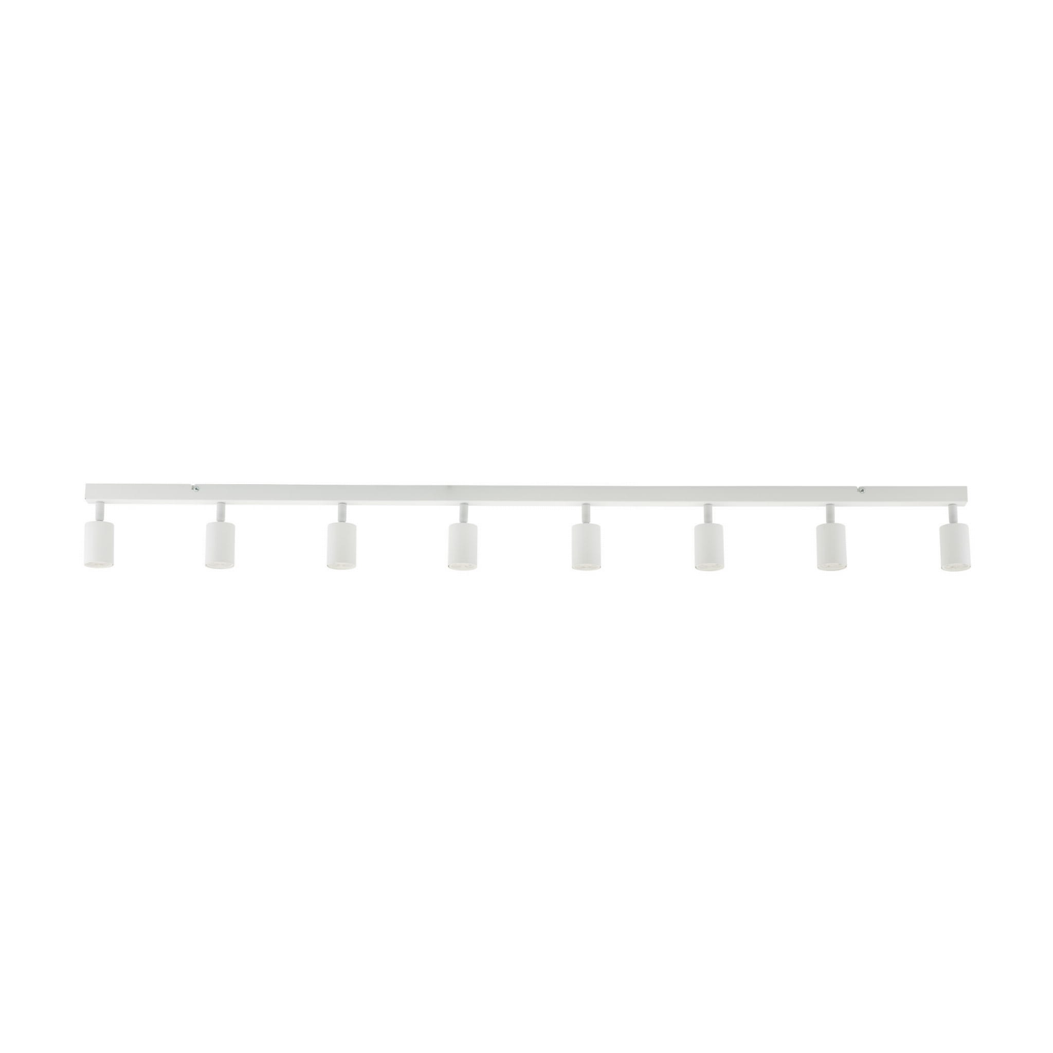 Plafon nowoczesny elegancki reflektory metalowe tuba biały TK Lighting Top 6879 8x10W GU10