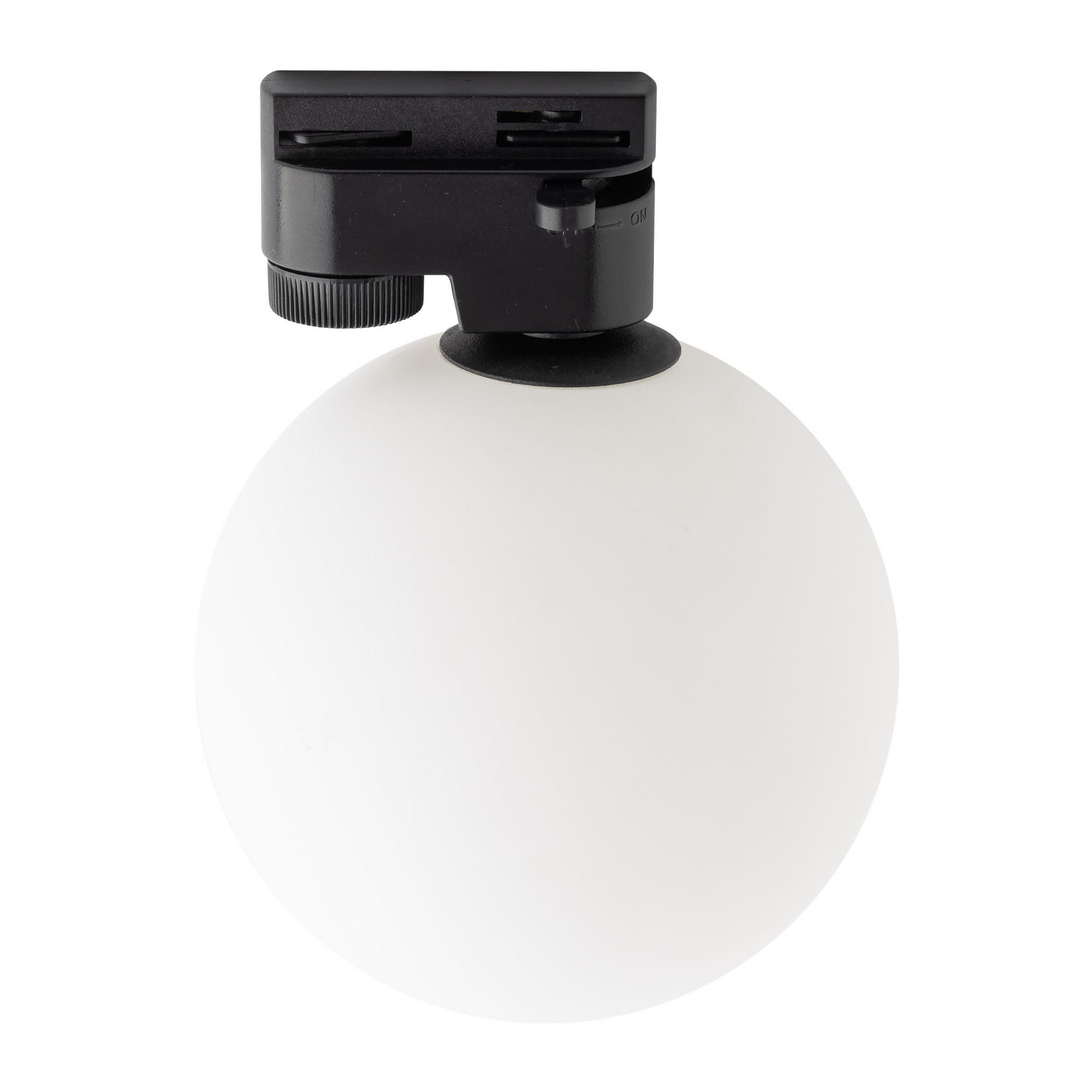 Reflektor do systemu szynowego 1-fazowego Tracer nowoczesny loft klosz szklany kula biały czarny TK Lighting Tracer 4923 1x6W G9