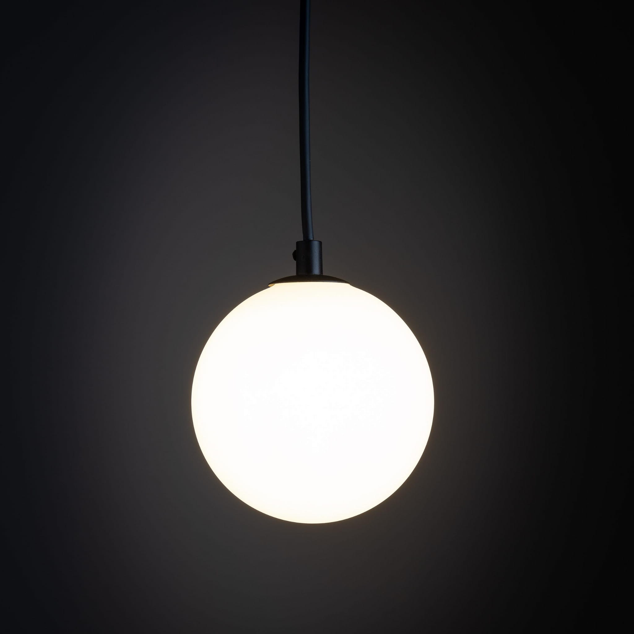 Lampa wisząca do systemu szynowego 1-fazowego Tracer nowoczesny loft klosz szklany kula biała czarna TK Lighting Tracer 4927 1x6W G9
