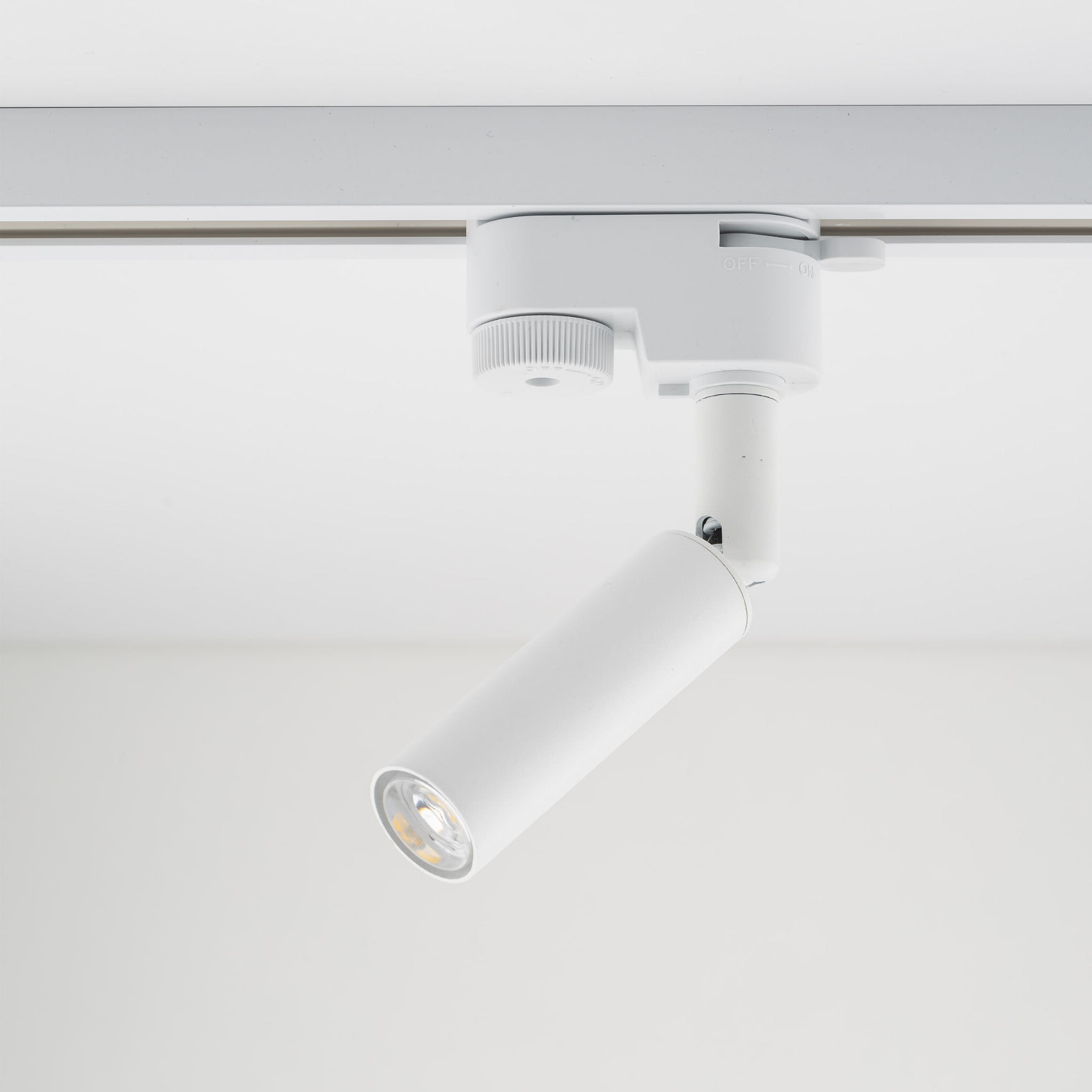 Reflektor do systemu szynowego 1-fazowego Tracer nowoczesny loft metalowy tuba biały TK Lighting Tracer 4956 1x6W G9