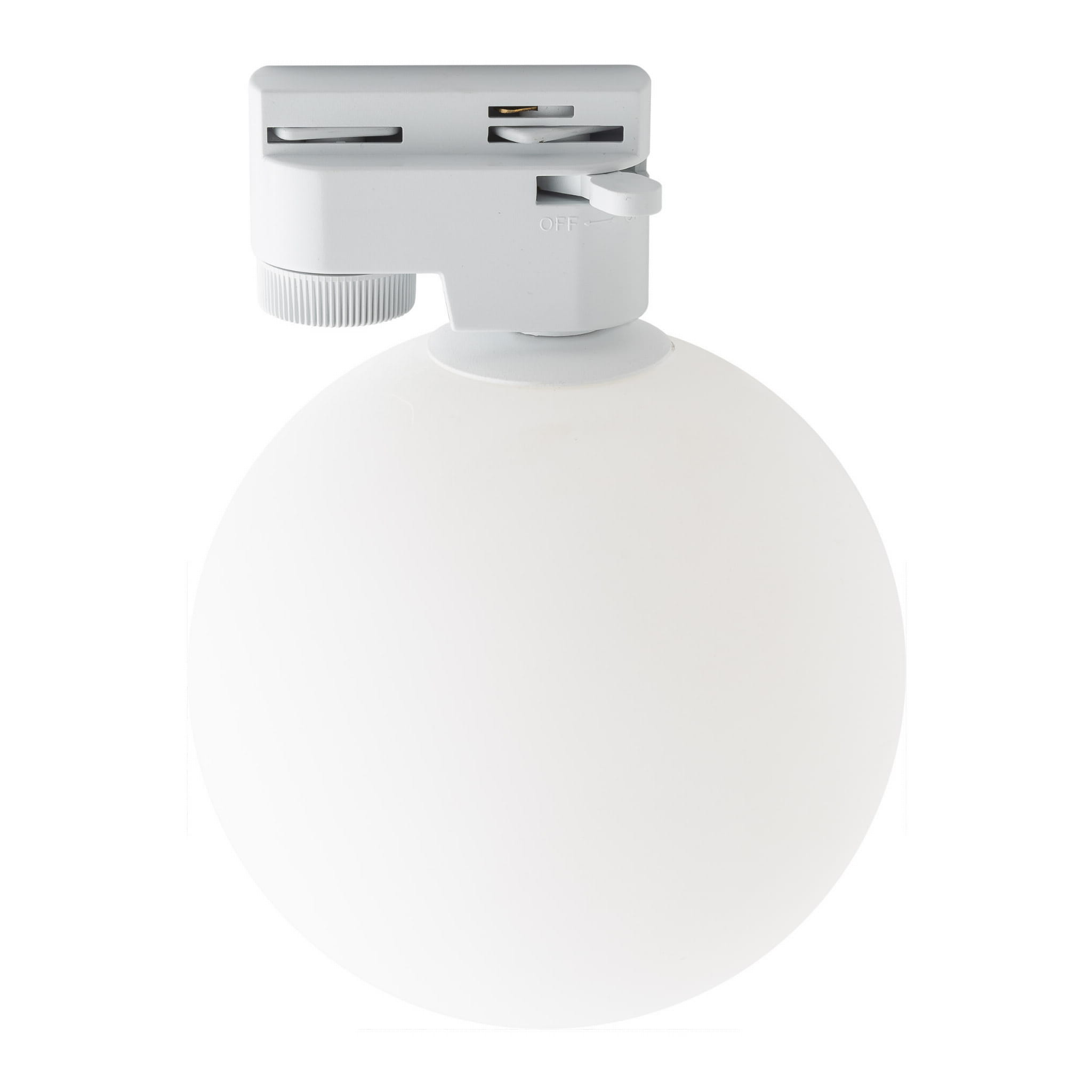 Reflektor do systemu szynowego 1-fazowego Tracer nowoczesny loft klosz szklany kula biały TK Lighting Tracer 4887 1x6W G9
