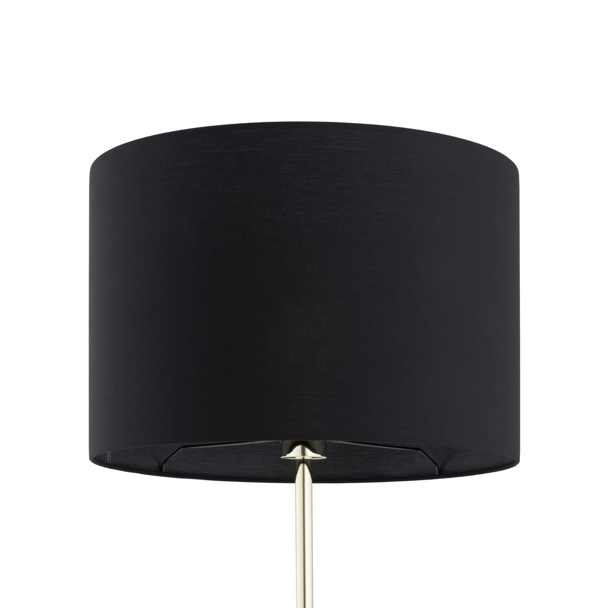Lampa podłogowa nowoczesna elegancka loft glamour abażur materiałowy złota czarna TK Lighting Umberto 16029 1x15W E27