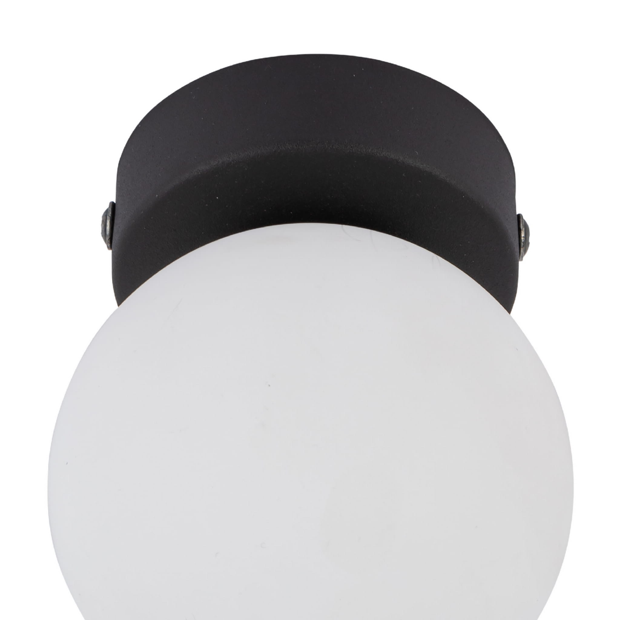 Plafon nowoczesny klasyczny klosz szklany kula czarny biały TK Lighting Vox 5613 1x8W G9
