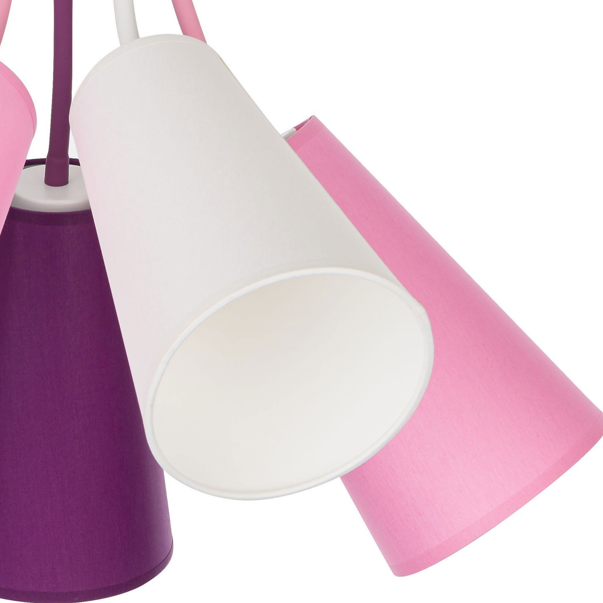 TK Lighting Wire kids 1712 plafon lampa sufitowa 5x15W E27 biały multikolorowy