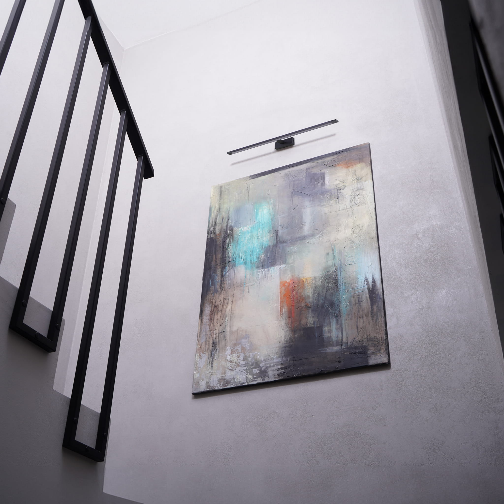 Kinkiet galeria nad lustro belka nowoczesny metalowy podłużny czarny TK Lighting Gallery 18002 1x20W LED 4000K