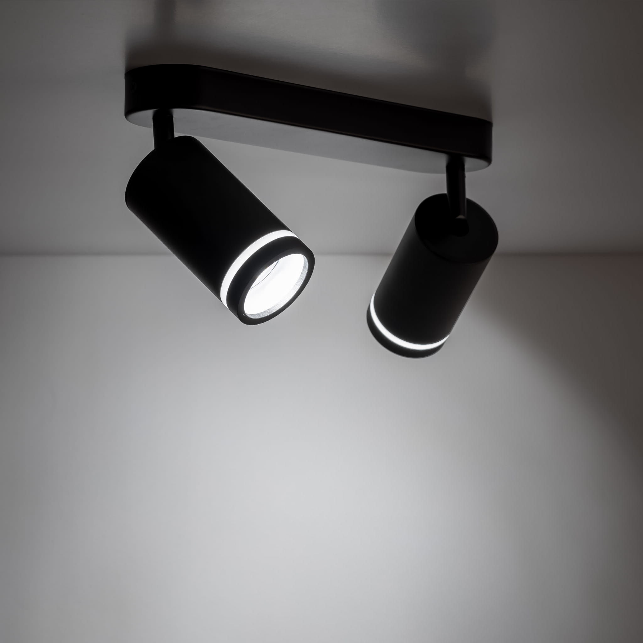 Plafon nowoczesny industrialny loft reflektory metalowe tuba czarny TK Lighting Jet 6912 2x10W GU10