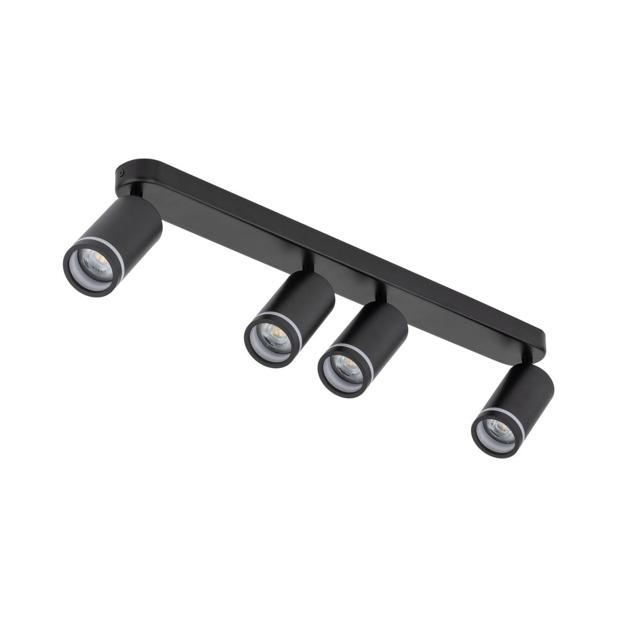 Plafon nowoczesny industrialny loft reflektory metalowe tuba czarny TK Lighting Jet 6916 4x10W GU10