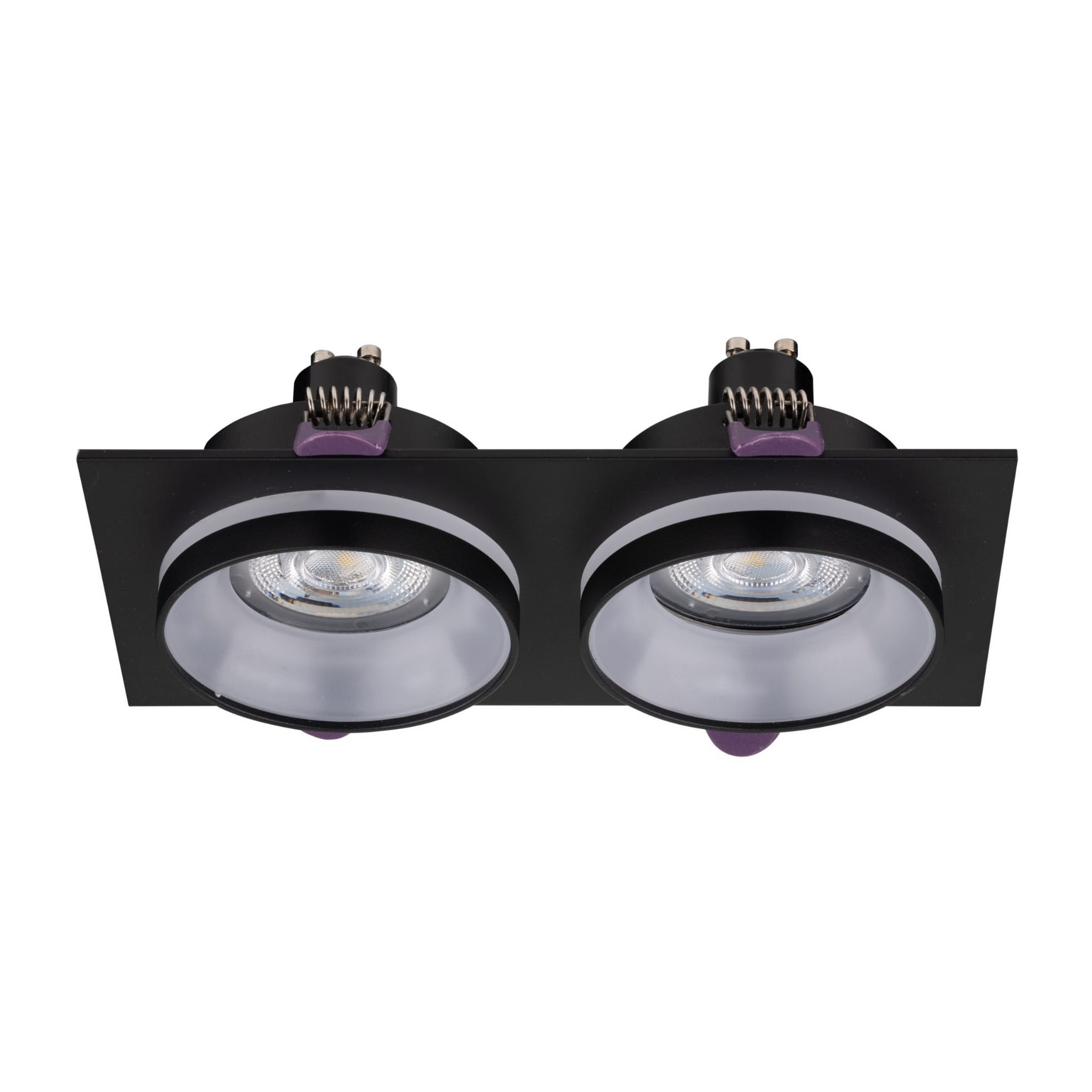 Oczko halogenowe podtynkowe prostokąt czarne TK Lighting Jet 6925 2x10W GU10