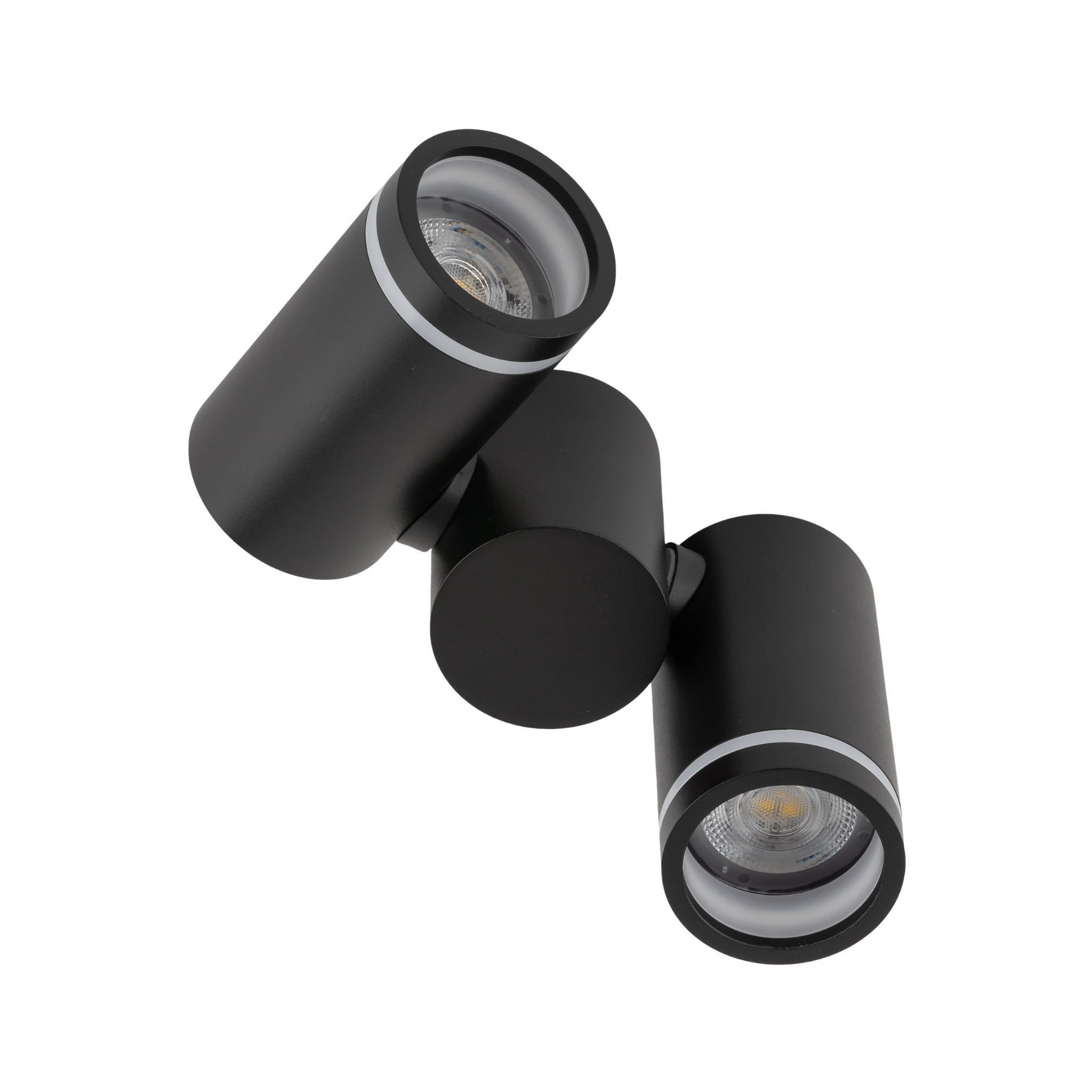 Spot nowoczesny industrialny loft reflektory metalowe tuba czarny TK Lighting Jet 4539 2x10W GU10