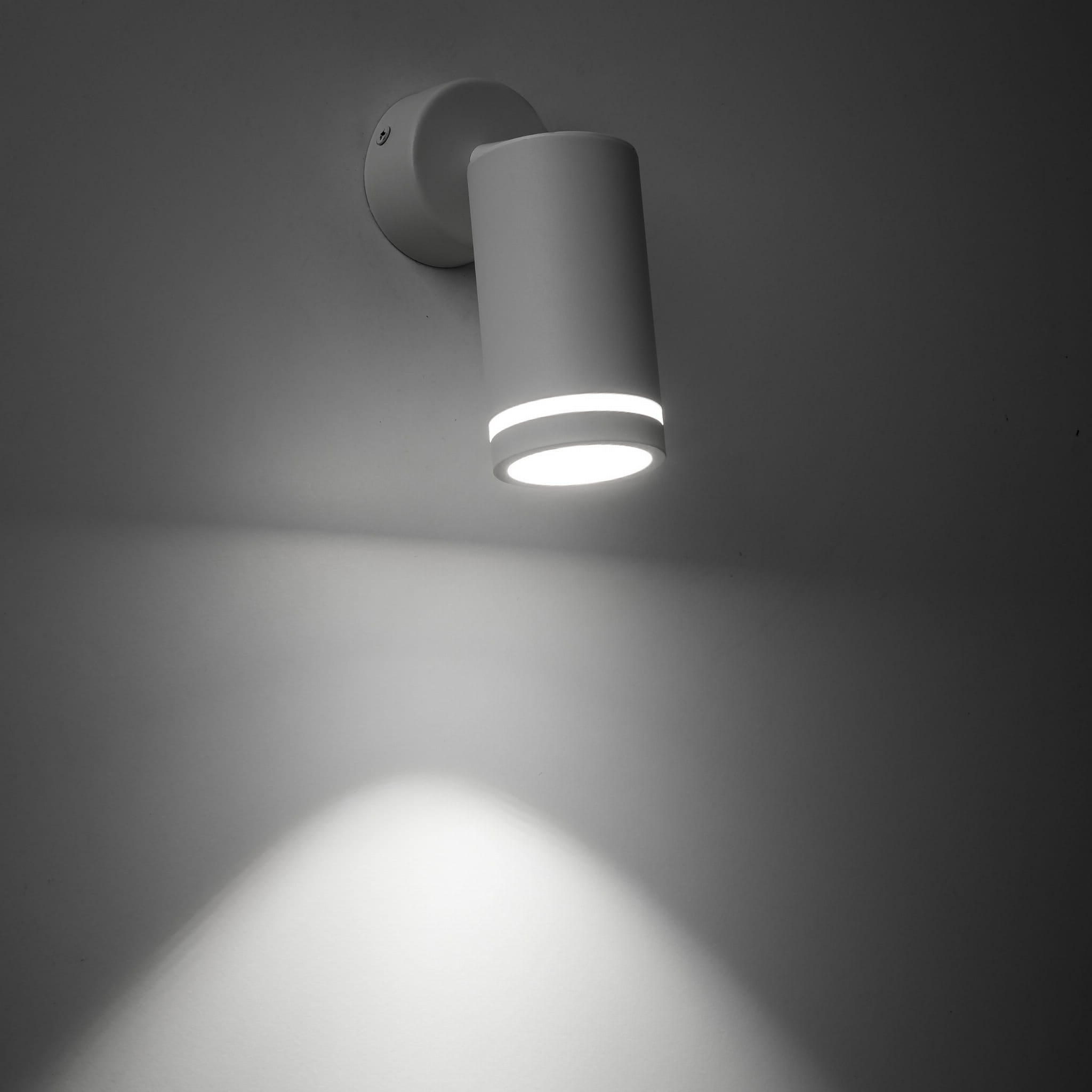 Reflektor nowoczesny industrialny loft metalowy tuba biały TK Lighting Jet 6911 1x10W GU10