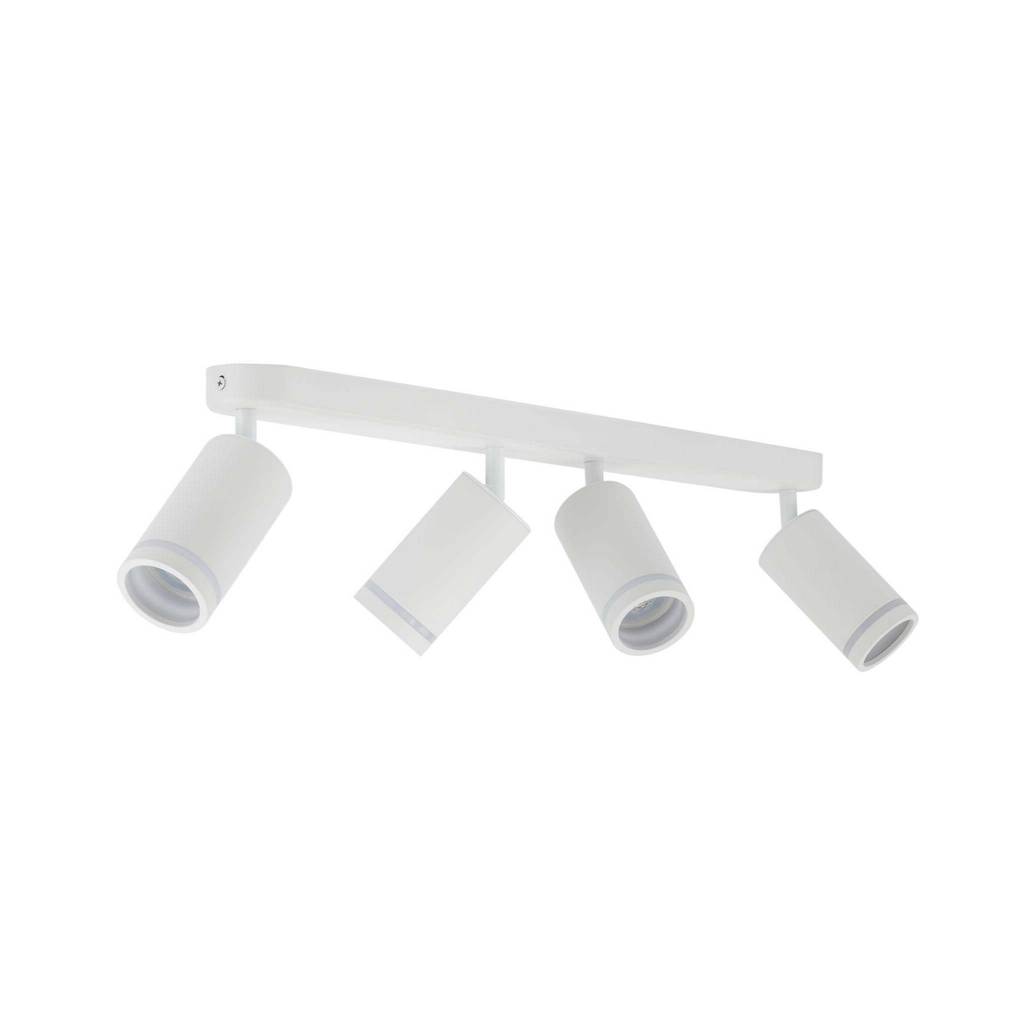 Plafon nowoczesny industrialny loft reflektory metalowe tuba biały TK Lighting Jet 6917 4x10W GU10