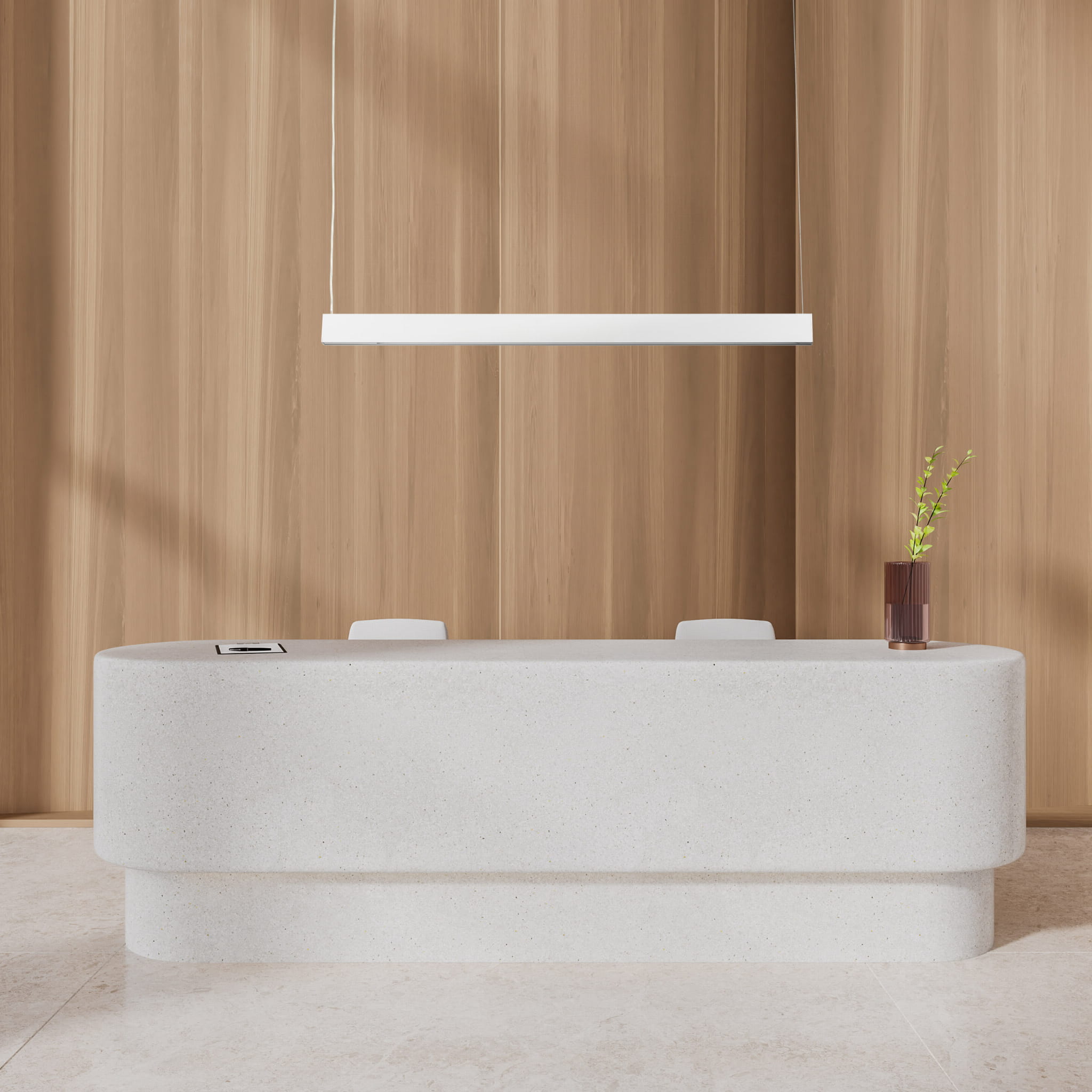 Lampa wisząca listwa belka prostokąt nowoczesna biała TK Lighting Luxe 18079 1x40W LED 4000K