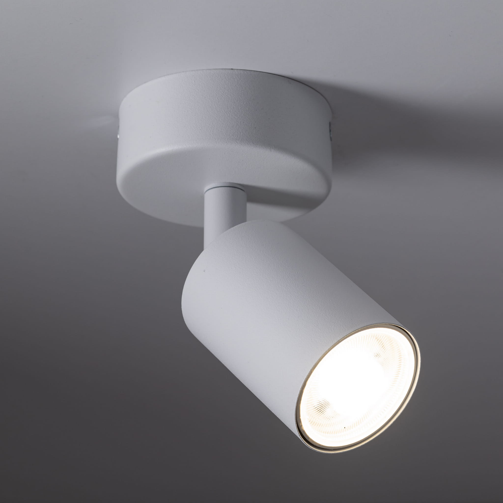Reflektor nowoczesny elegancki metalowy tuba biały TK Lighting Top 6197 1x10W GU10