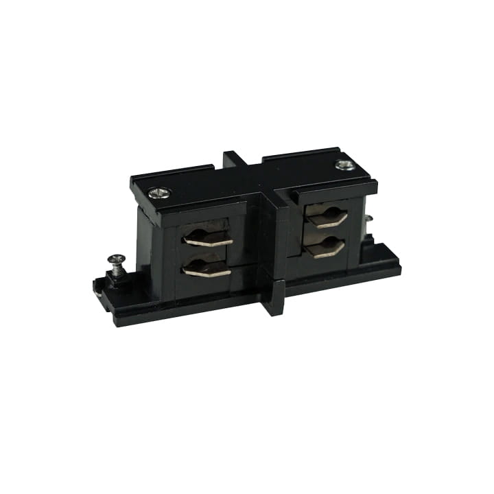 Tk-Lighting Łącznik Prosty Tracer Czarny 3609 7cm do systemu szynowego 3-fazowego