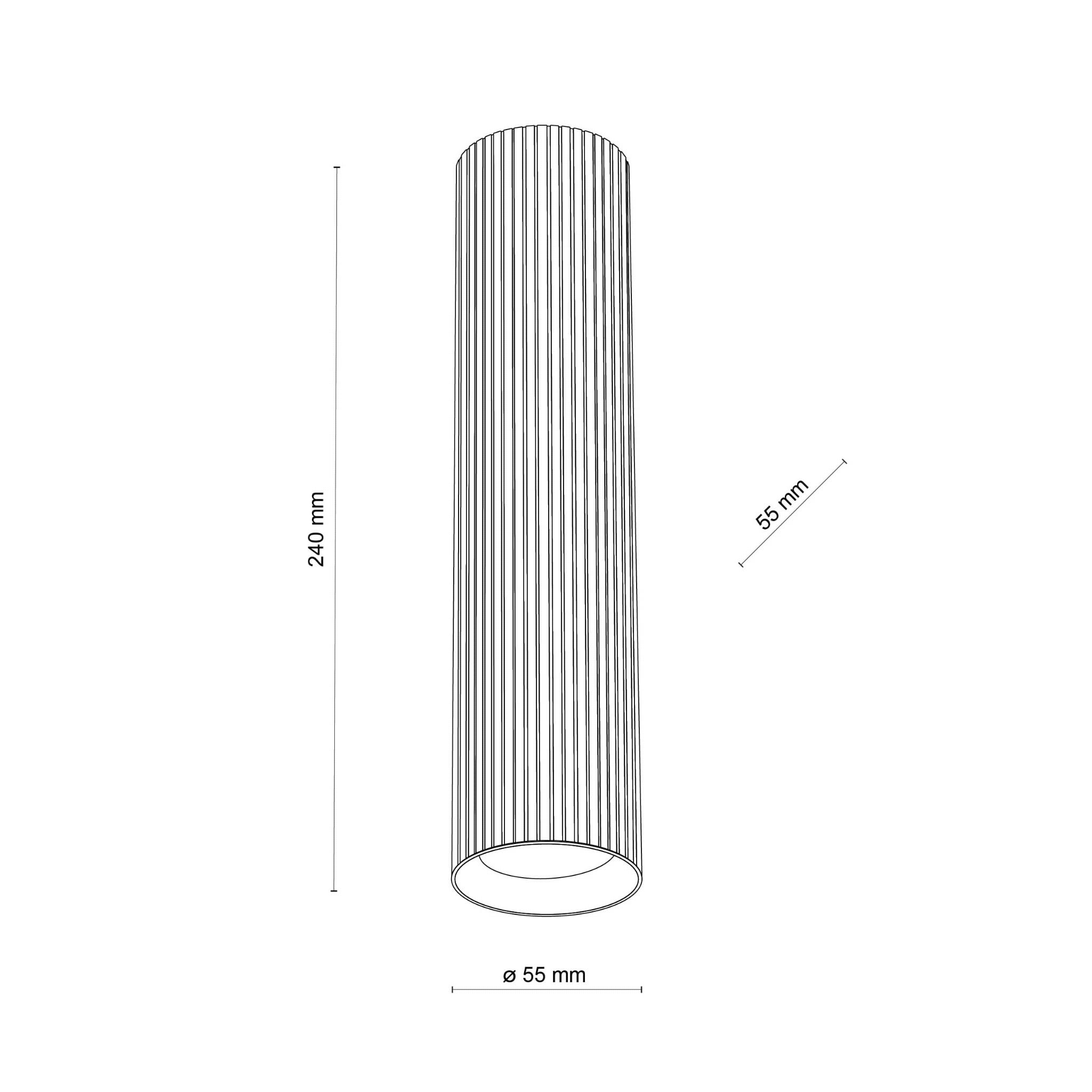 Spot nowoczesny industrialny loft metalowy tuba biały TK Lighting Tune 10027 1x10W GU10