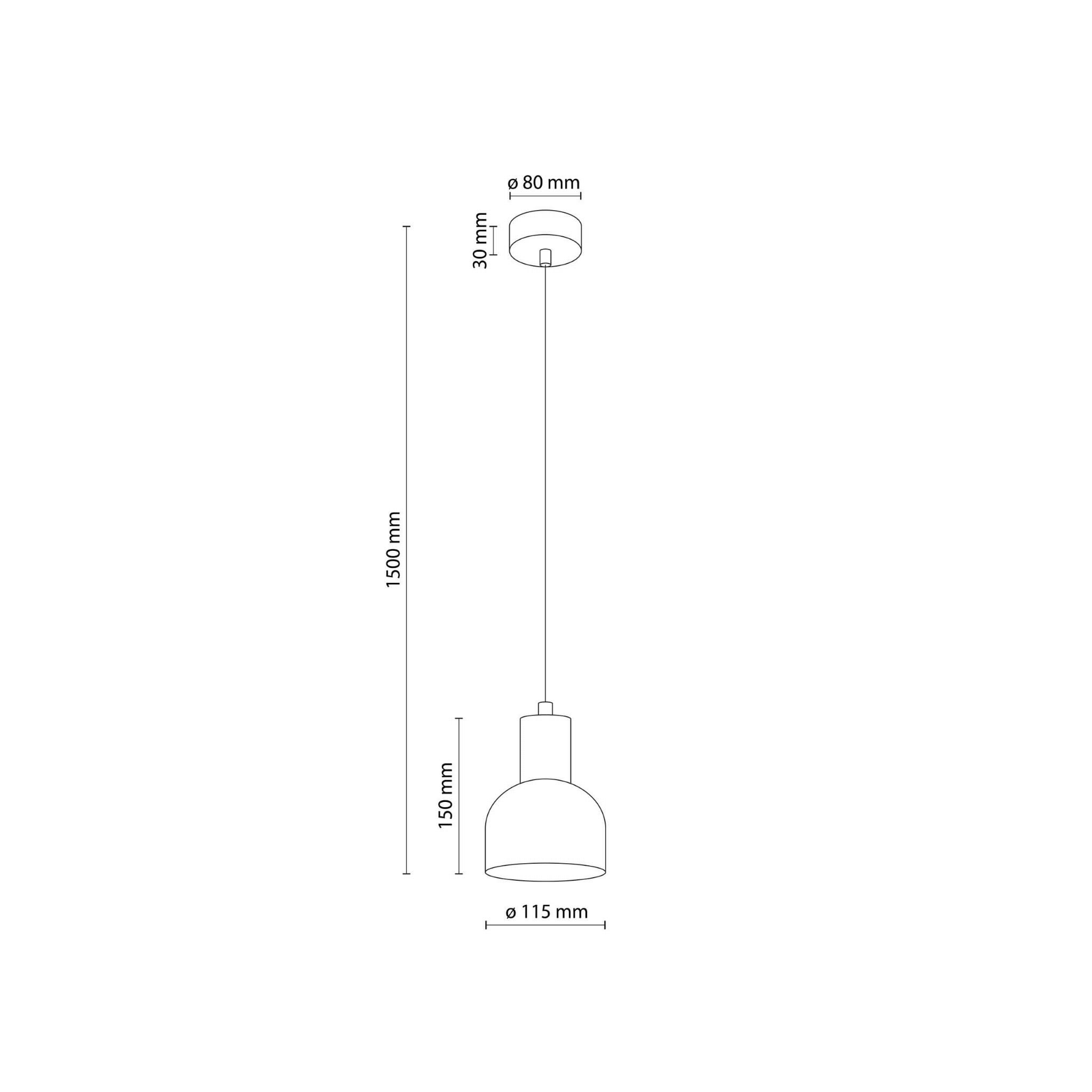 Lampa wisząca nowoczesna loft industrialna klosz metalowy czarna drewniana TK Lighting Cairo 4894 1x15W E27
