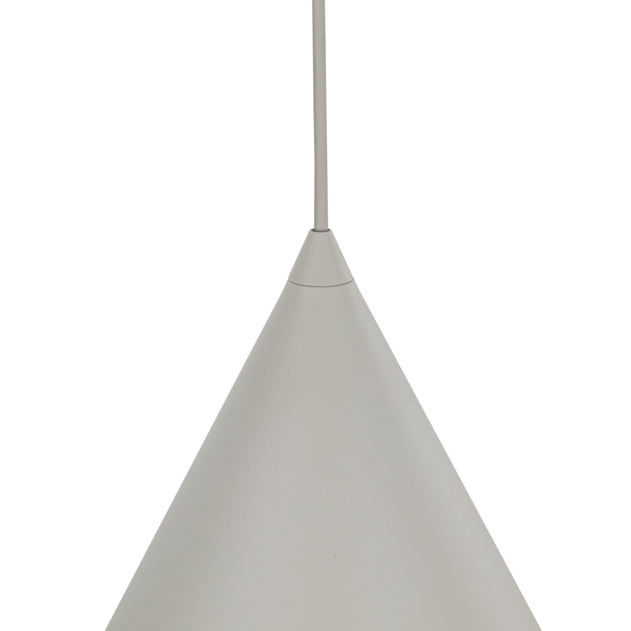 Lampa wisząca nowoczesna skandynawska loft klosz metalowy stożek beżowa TK Lighting Cono 10056 1x15W E27