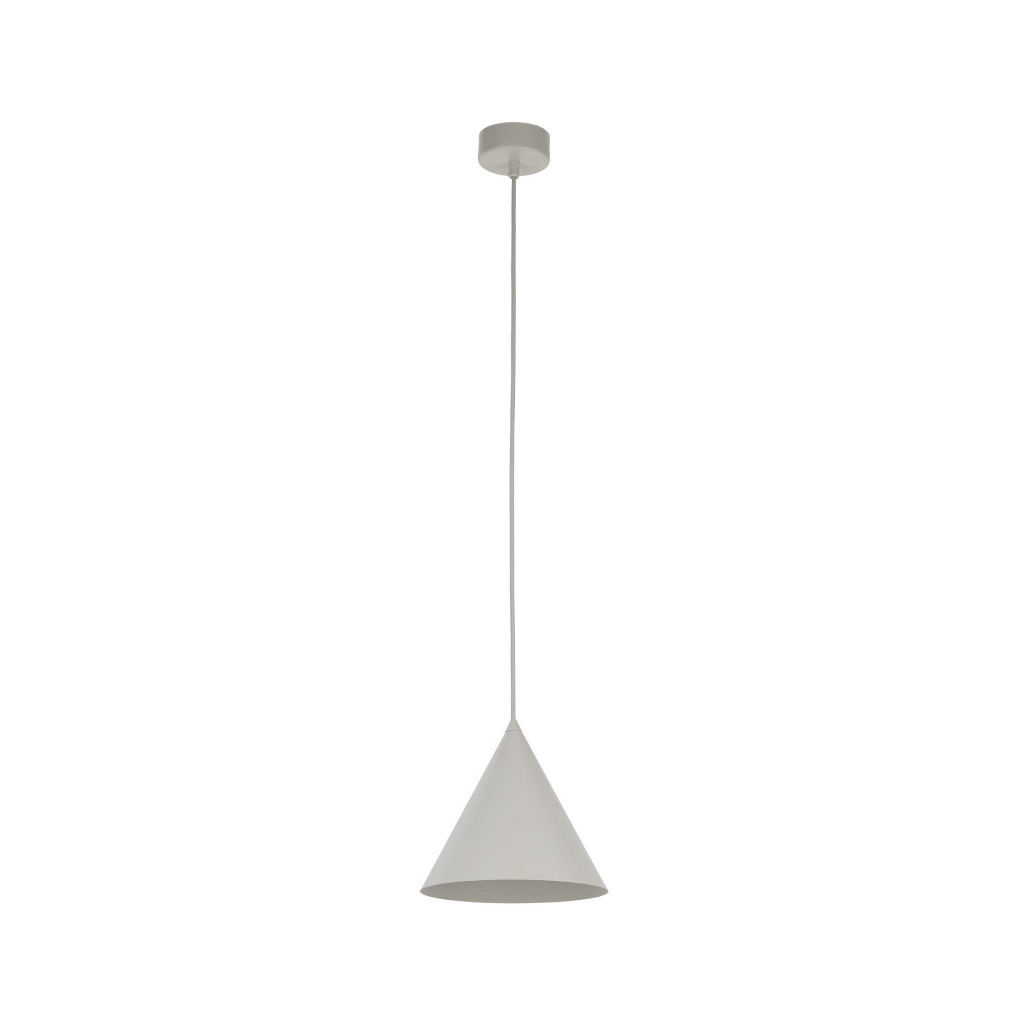 Lampa wisząca nowoczesna skandynawska loft klosz metalowy stożek beżowa TK Lighting Cono 10072 1x15W E27