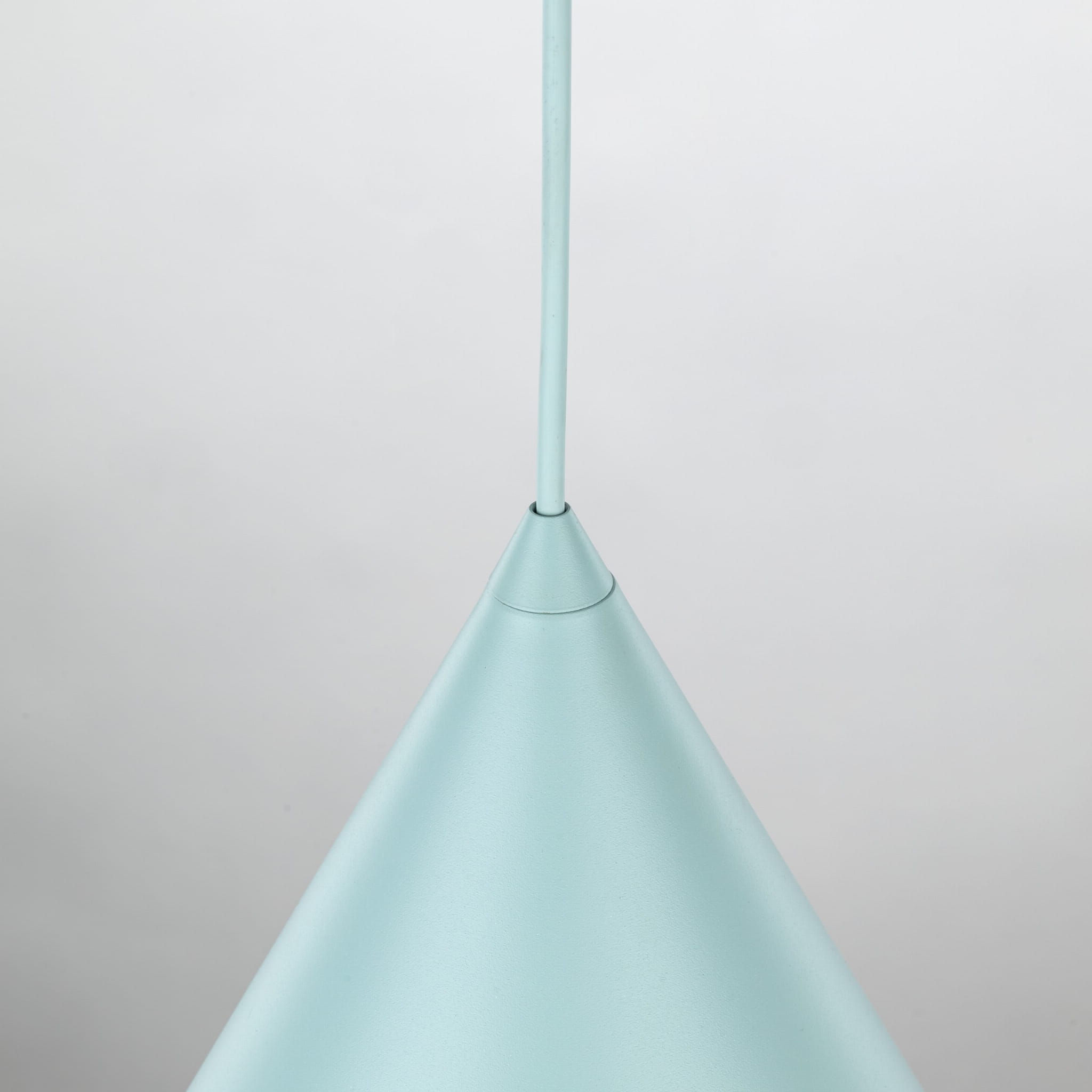Lampa wisząca nowoczesna skandynawska klosz metalowy stożek miętowa TK Lighting Cono 10063 1x15W E27