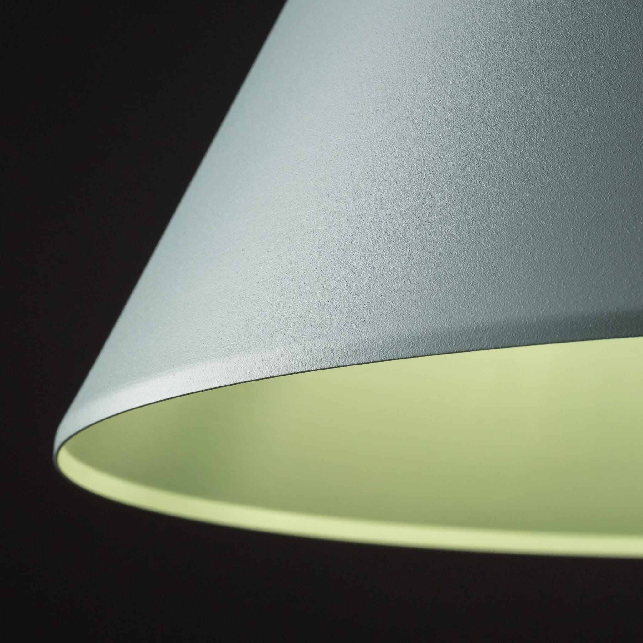 Lampa wisząca nowoczesna skandynawska klosz metalowy stożek miętowa TK Lighting Cono 10063 1x15W E27