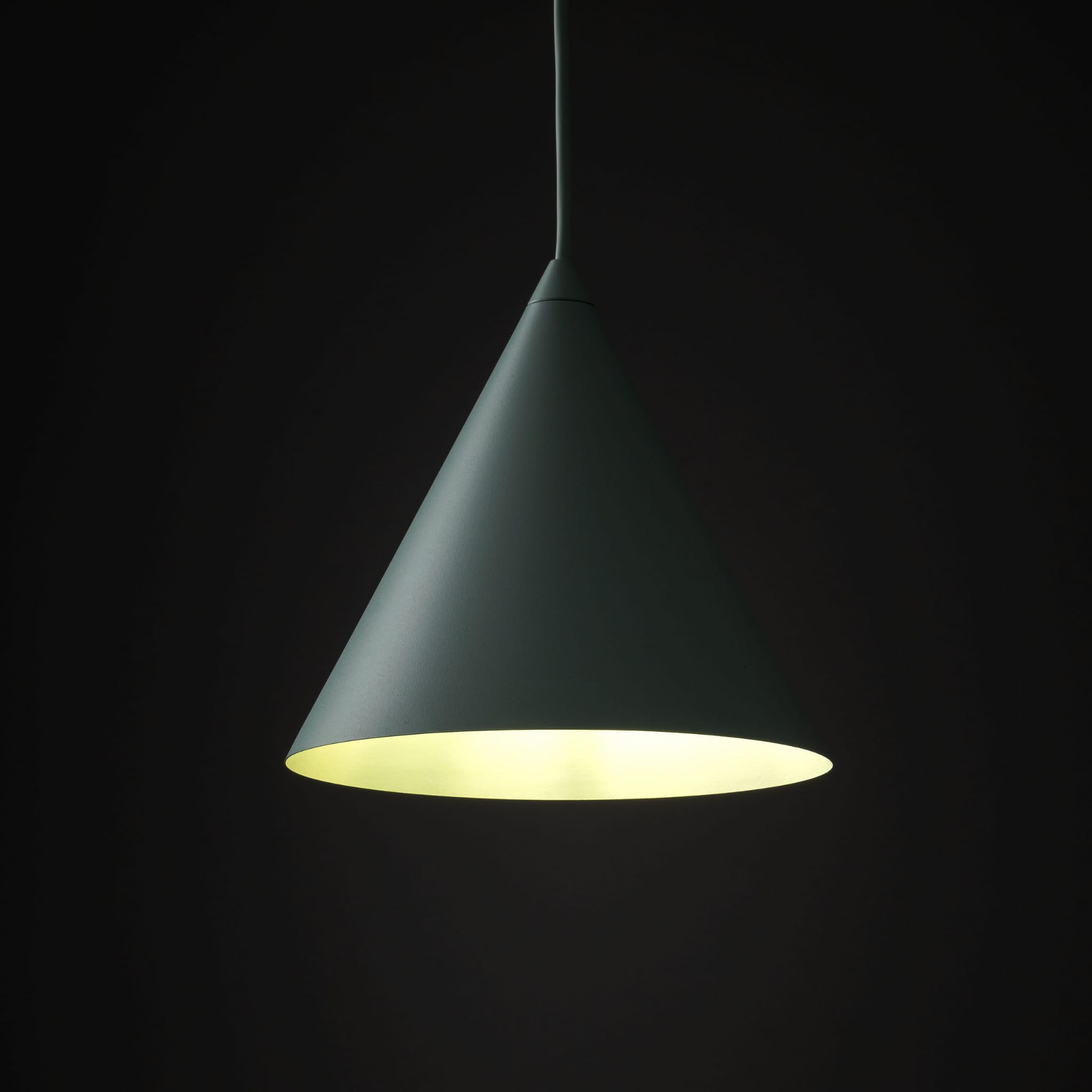 Lampa wisząca nowoczesna skandynawska klosz metalowy stożek miętowa TK Lighting Cono 10074 1x15W E27