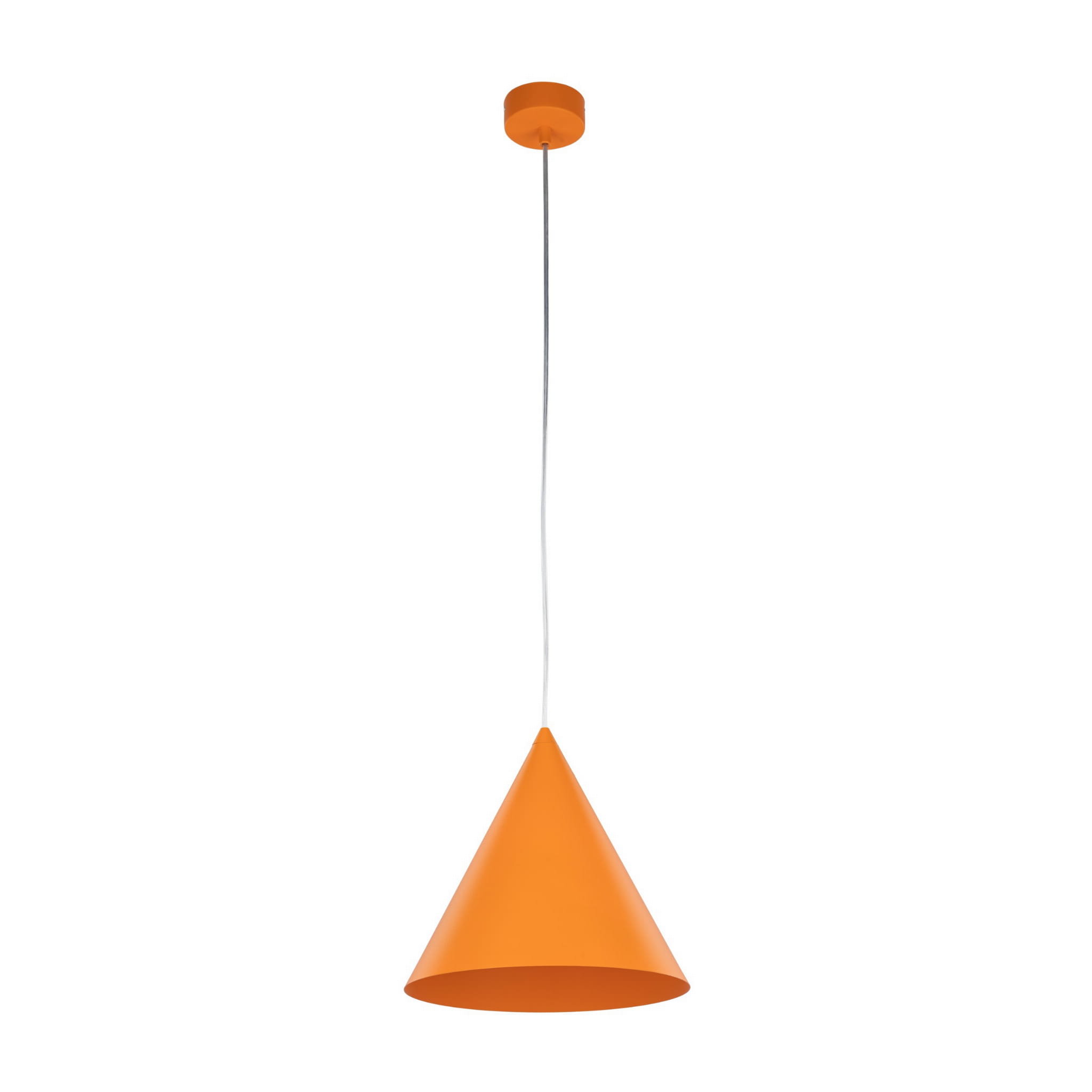 Lampa wisząca nowoczesna skandynawska klosz metalowy stożek pomarańczowa TK Lighting Cono 10064 1x15W E27
